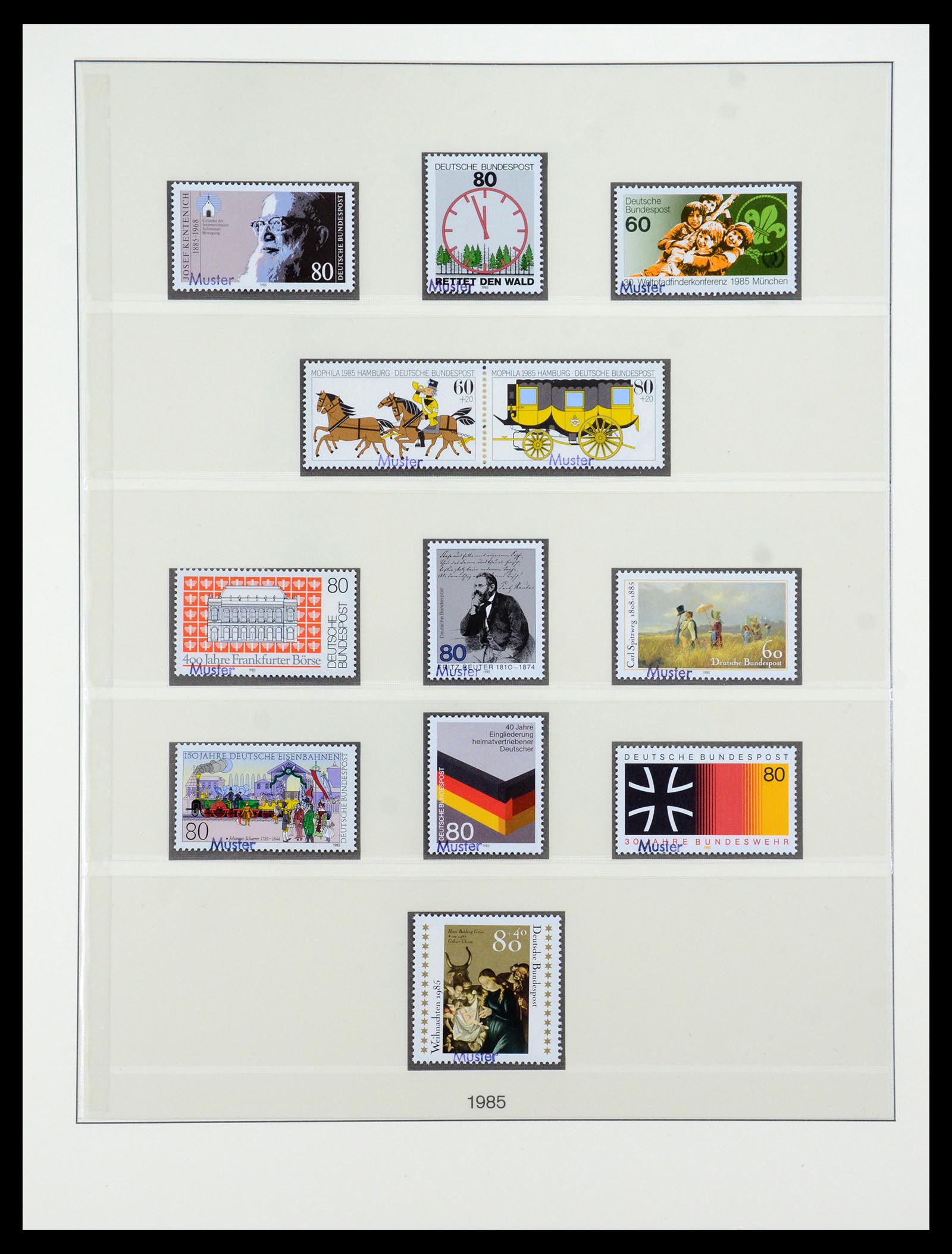 35973 115 - Postzegelverzameling 35973 Bundespost specimen 1952-2002.