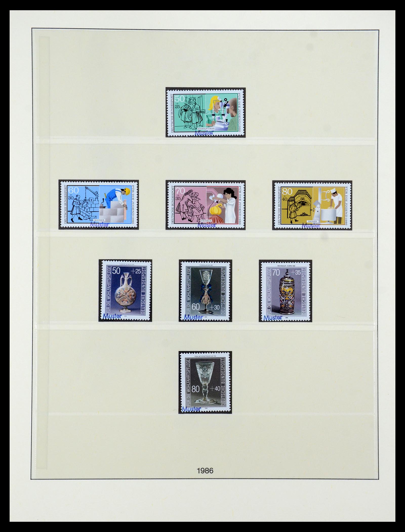 35973 119 - Postzegelverzameling 35973 Bundespost specimen 1952-2002.