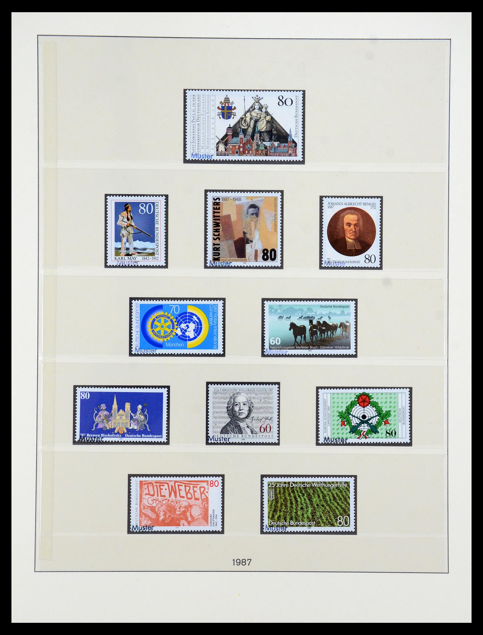 35973 122 - Postzegelverzameling 35973 Bundespost specimen 1952-2002.