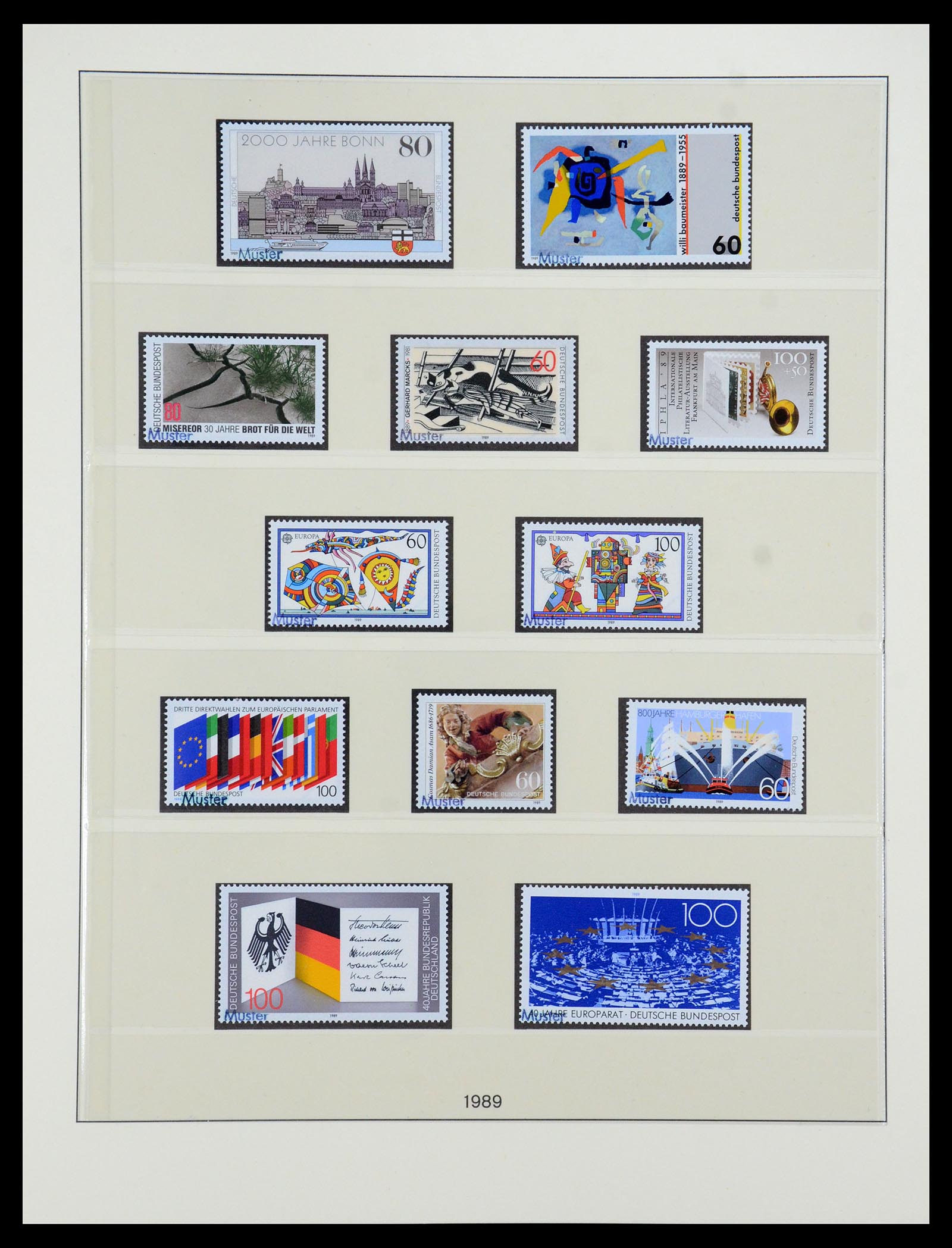 35973 129 - Postzegelverzameling 35973 Bundespost specimen 1952-2002.