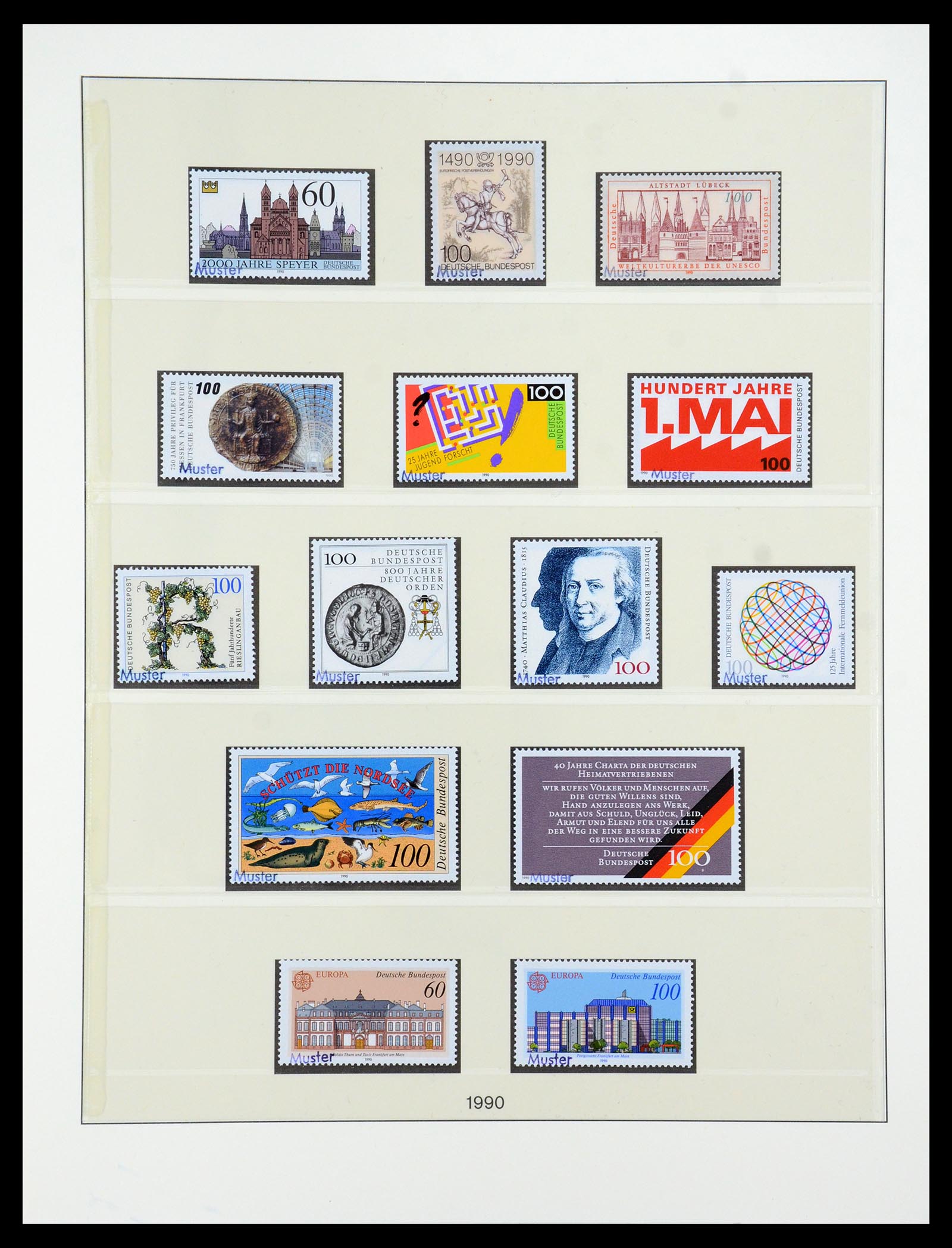 35973 133 - Postzegelverzameling 35973 Bundespost specimen 1952-2002.