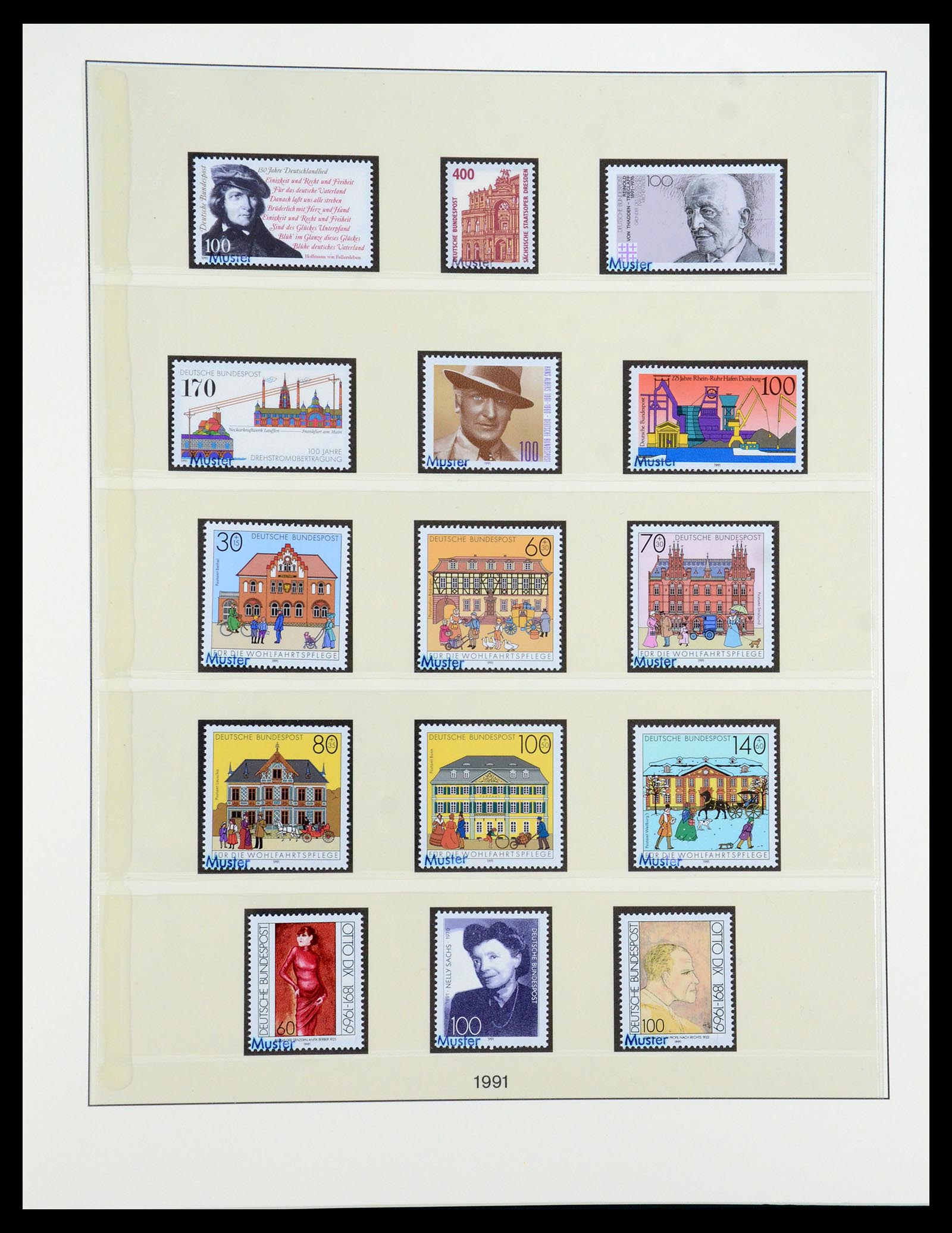 35973 148 - Postzegelverzameling 35973 Bundespost specimen 1952-2002.
