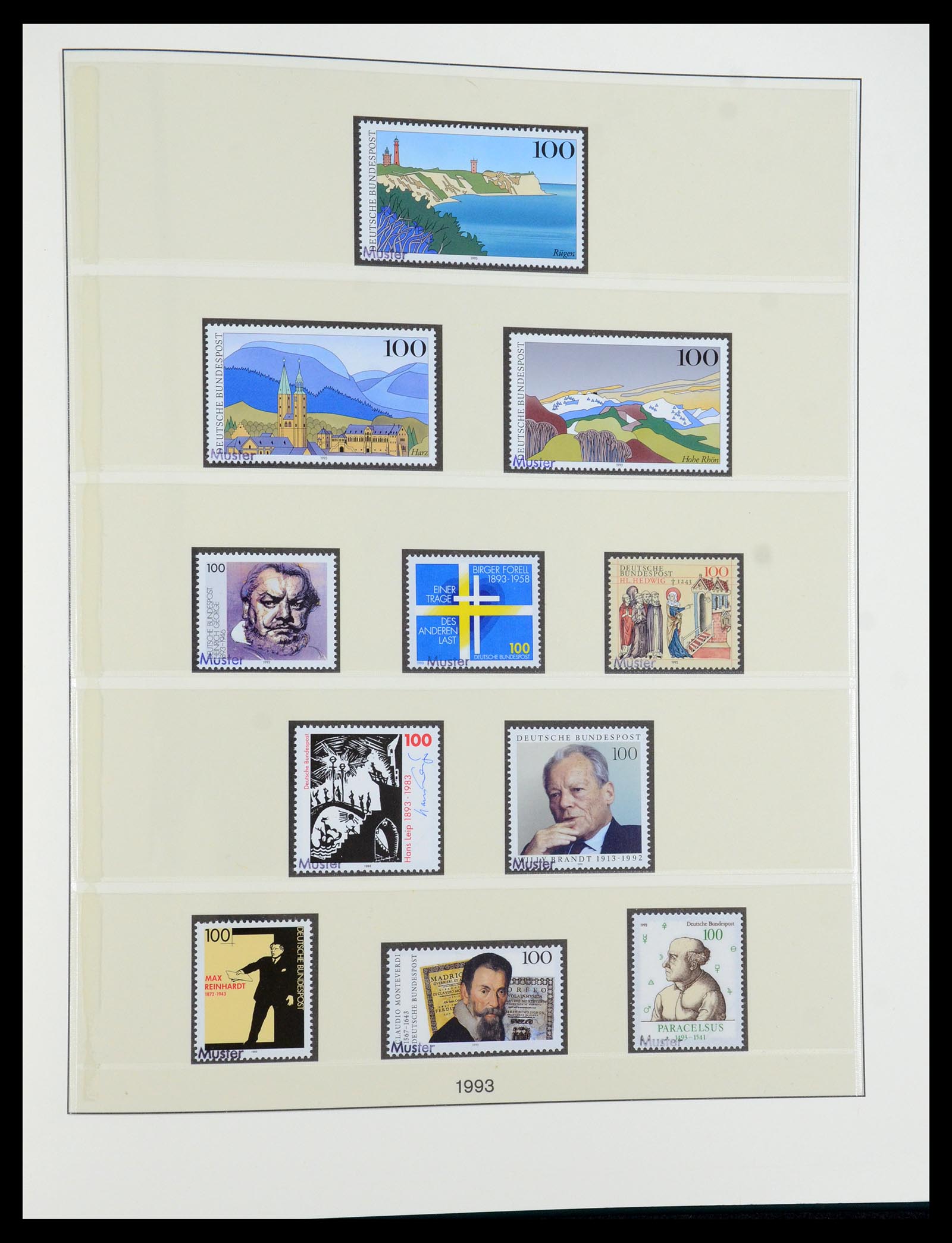 35973 161 - Postzegelverzameling 35973 Bundespost specimen 1952-2002.