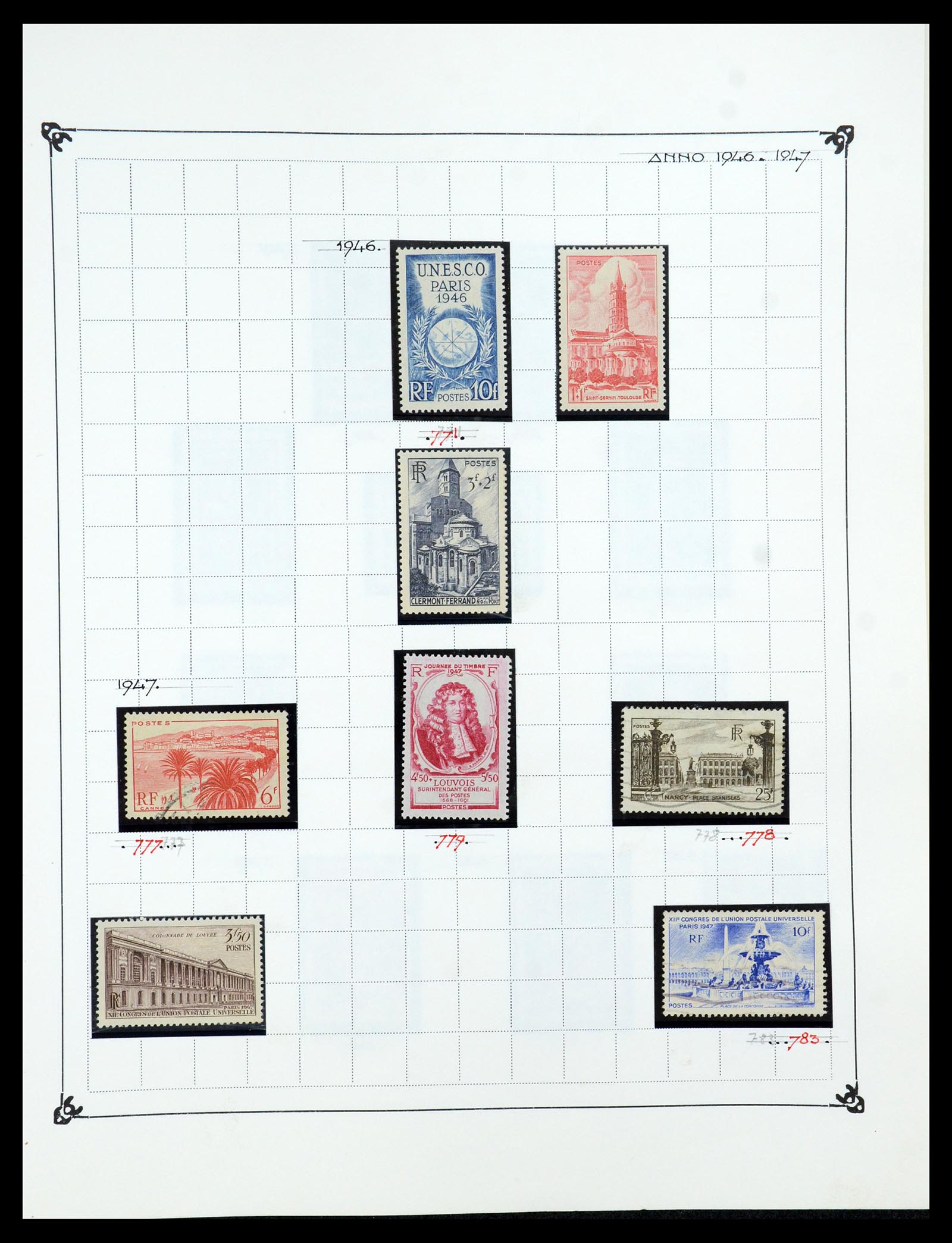 35987 062 - Postzegelverzameling 35987 Frankrijk 1849-1958.