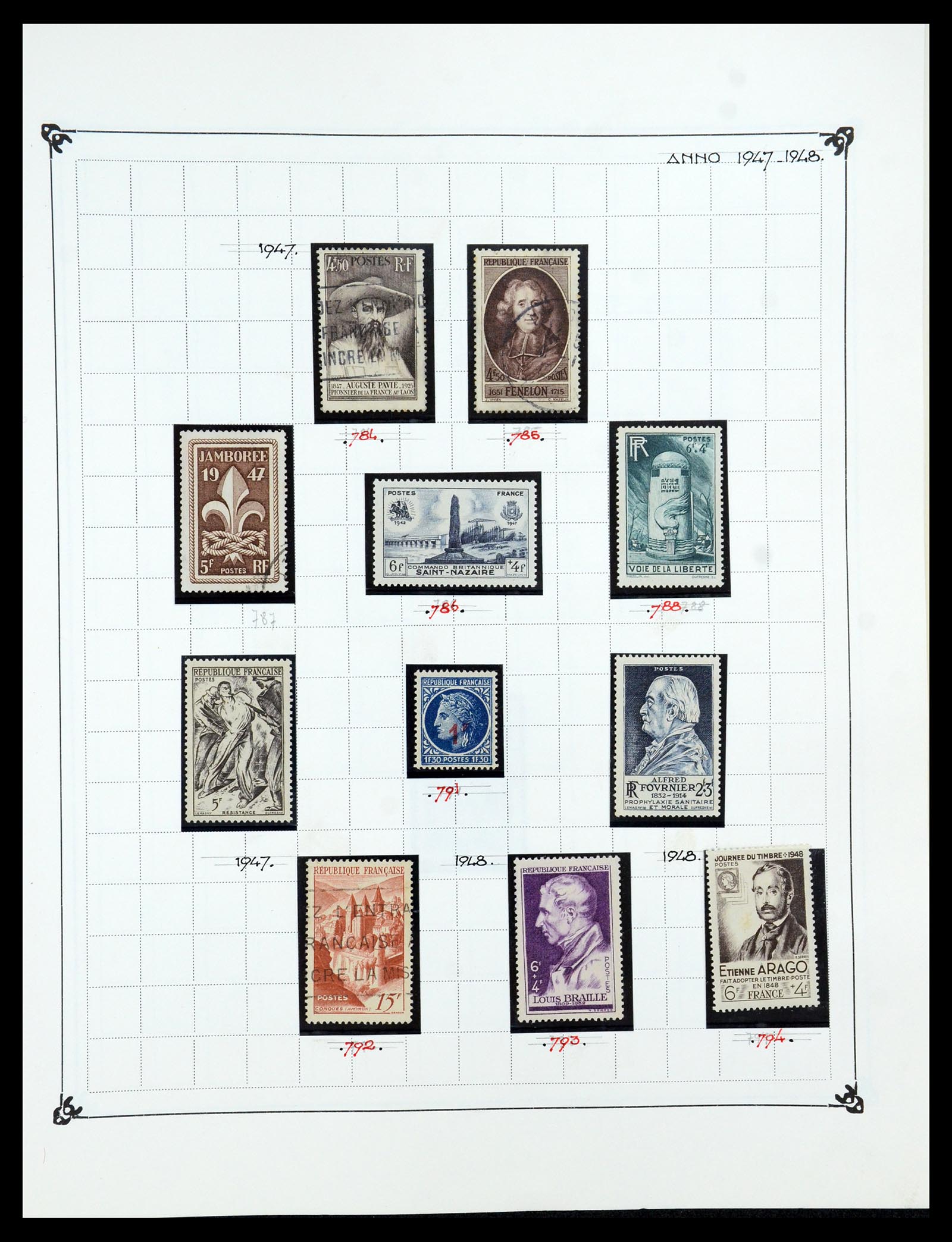 35987 063 - Postzegelverzameling 35987 Frankrijk 1849-1958.