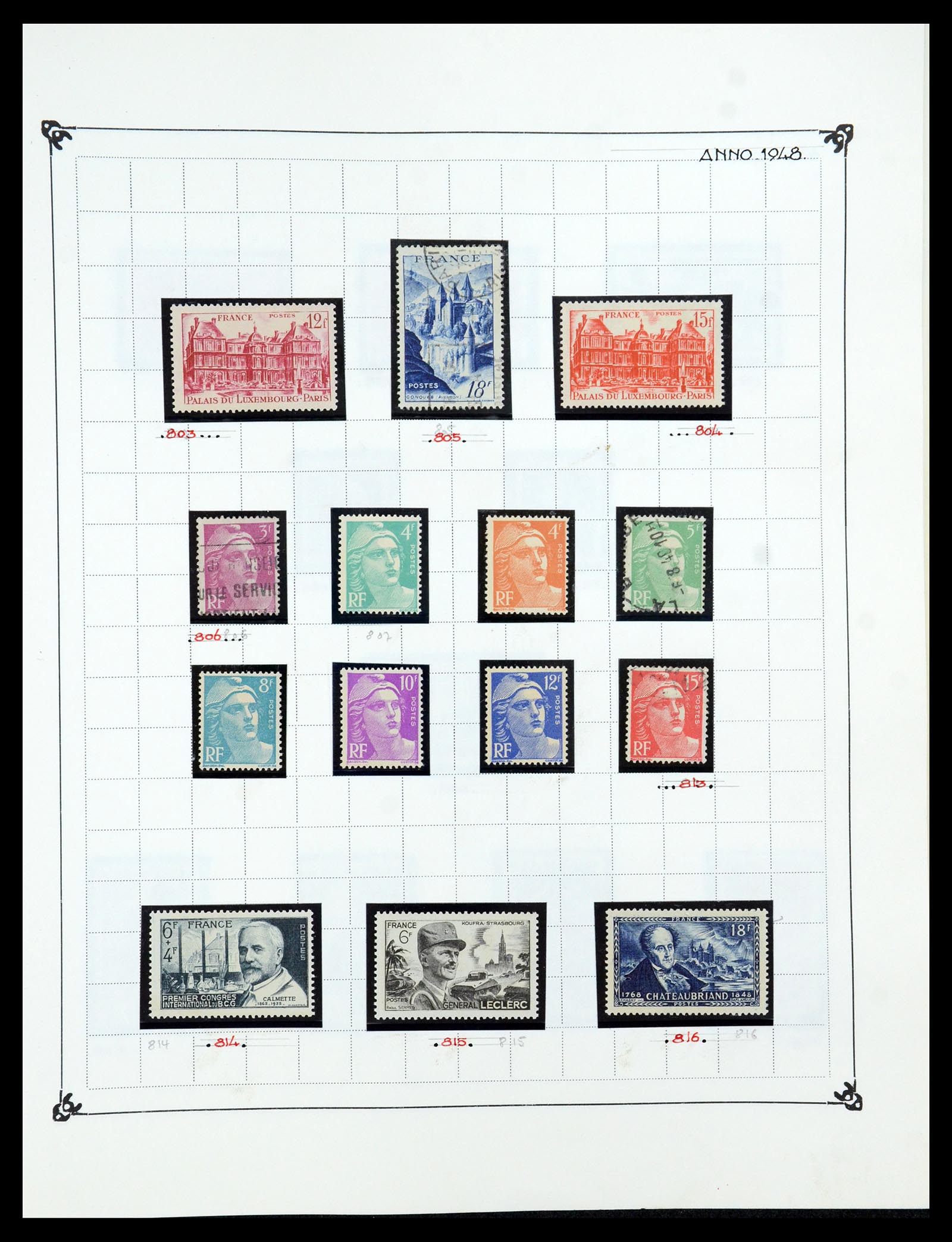 35987 065 - Postzegelverzameling 35987 Frankrijk 1849-1958.