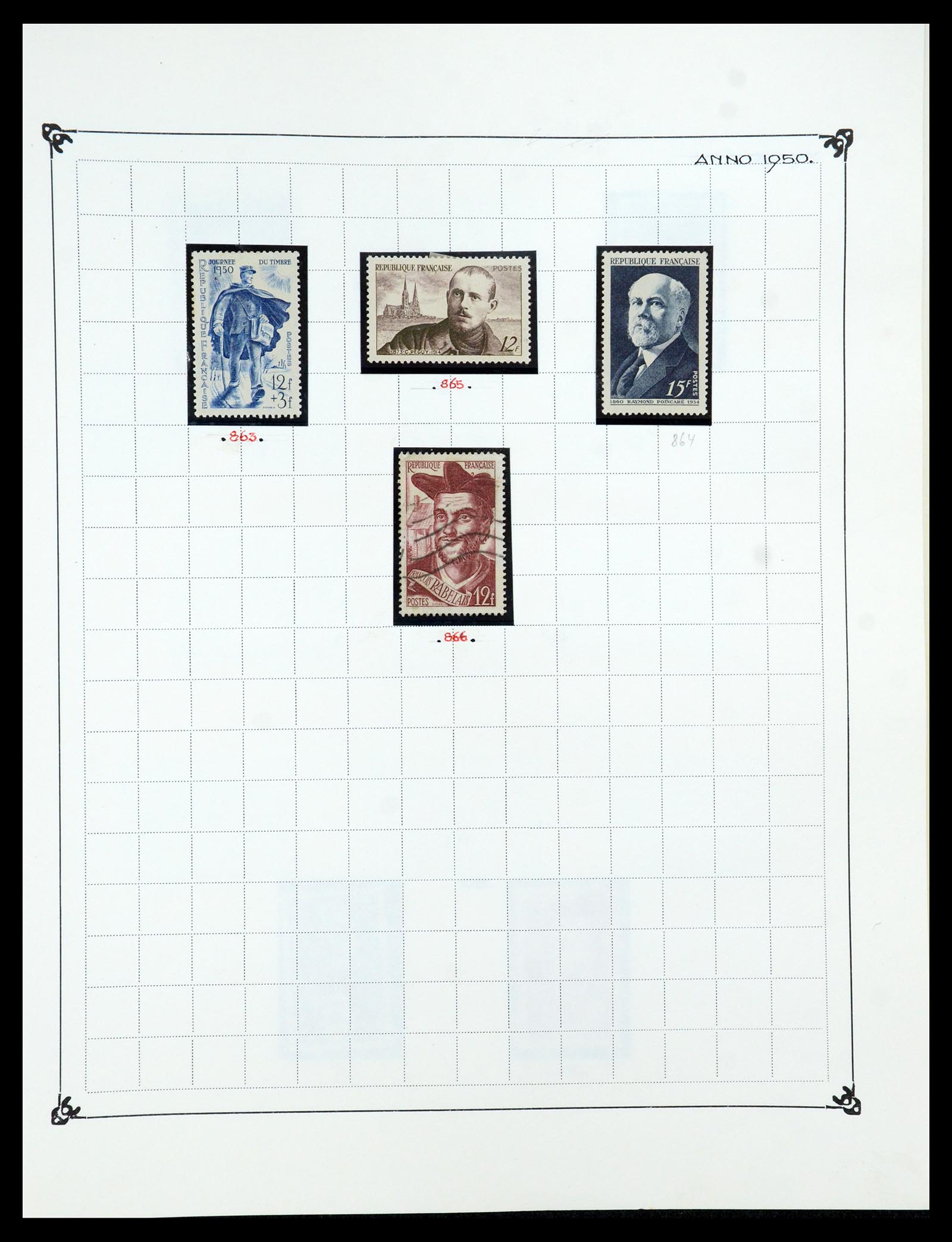 35987 070 - Postzegelverzameling 35987 Frankrijk 1849-1958.