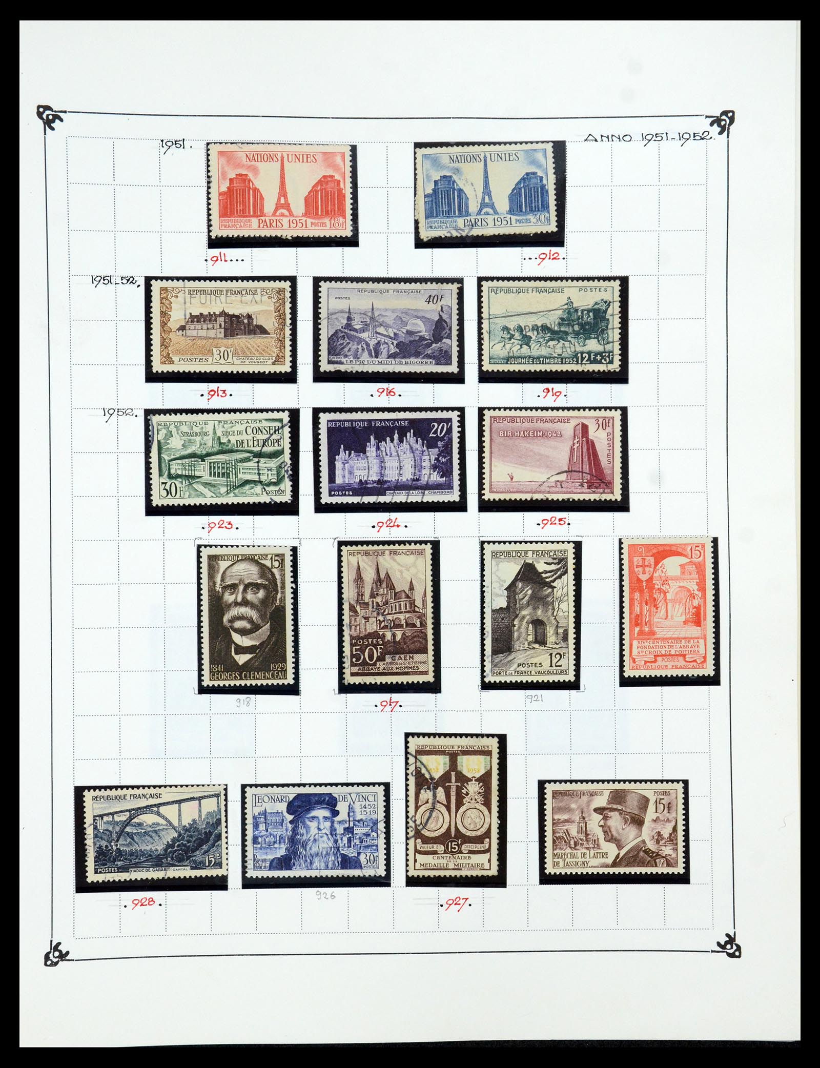 35987 074 - Postzegelverzameling 35987 Frankrijk 1849-1958.
