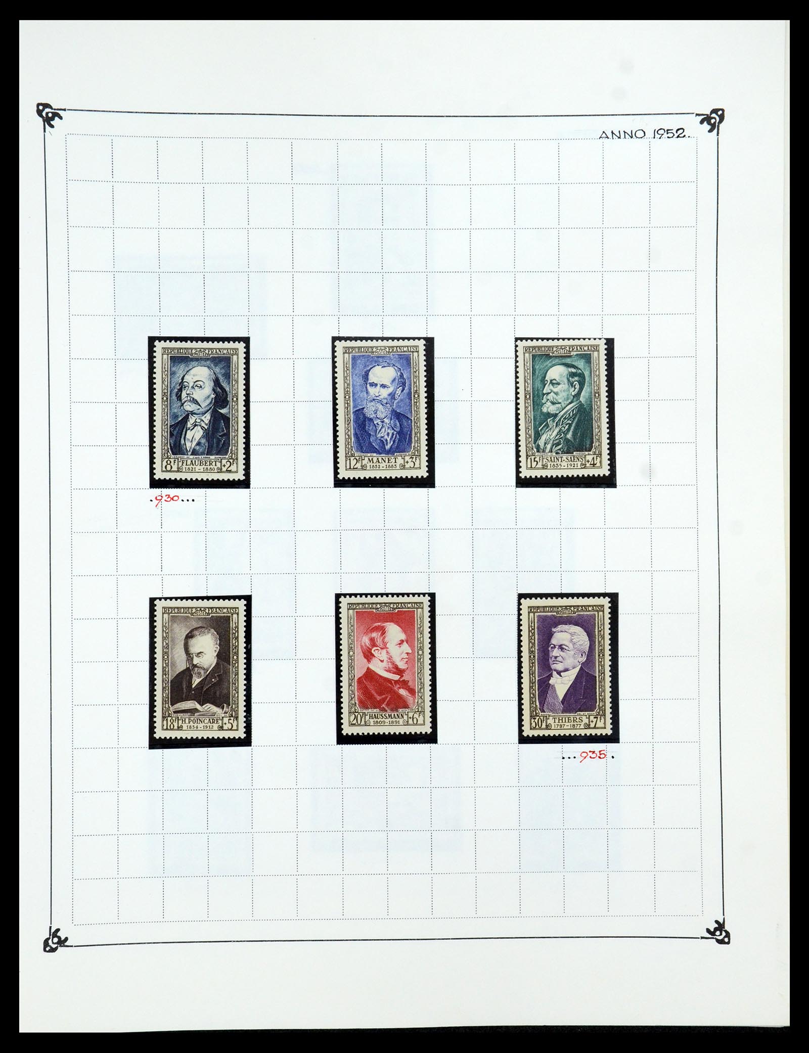 35987 075 - Postzegelverzameling 35987 Frankrijk 1849-1958.