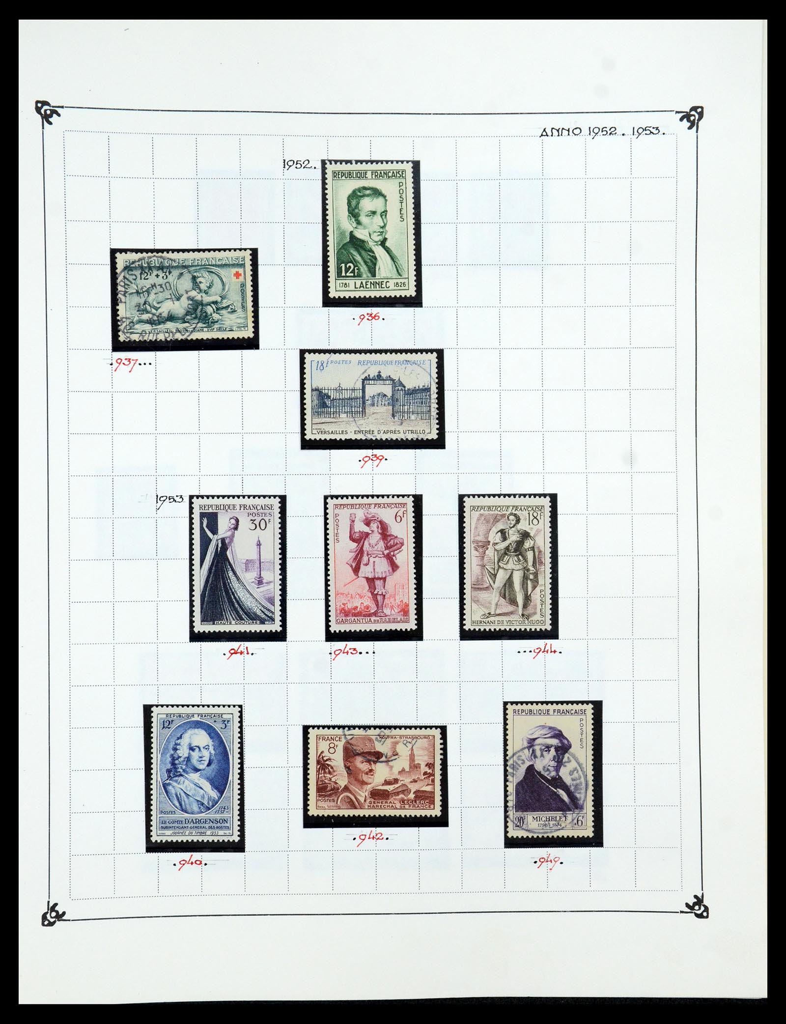 35987 076 - Postzegelverzameling 35987 Frankrijk 1849-1958.