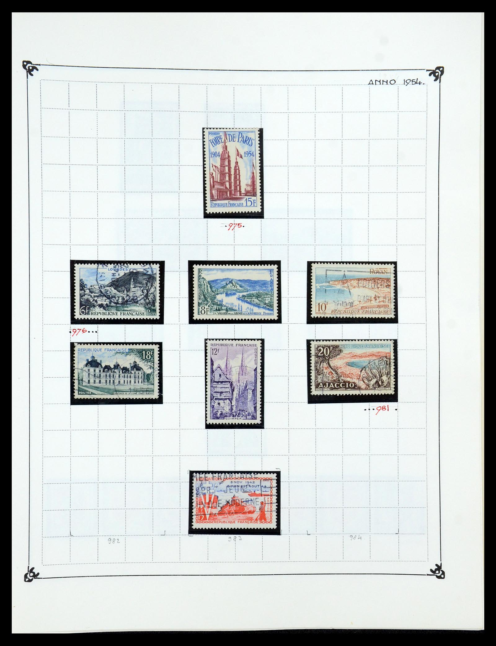 35987 079 - Postzegelverzameling 35987 Frankrijk 1849-1958.