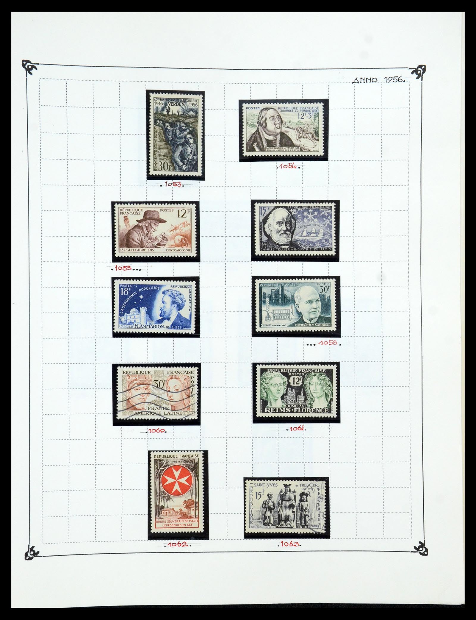 35987 085 - Postzegelverzameling 35987 Frankrijk 1849-1958.