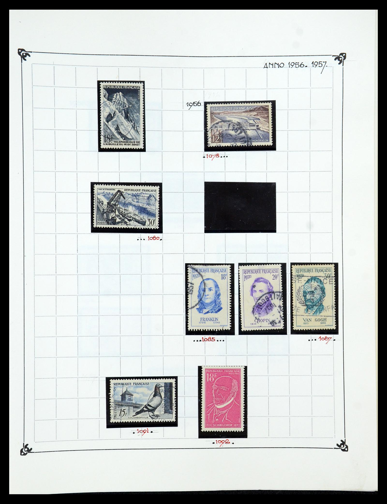 35987 087 - Postzegelverzameling 35987 Frankrijk 1849-1958.