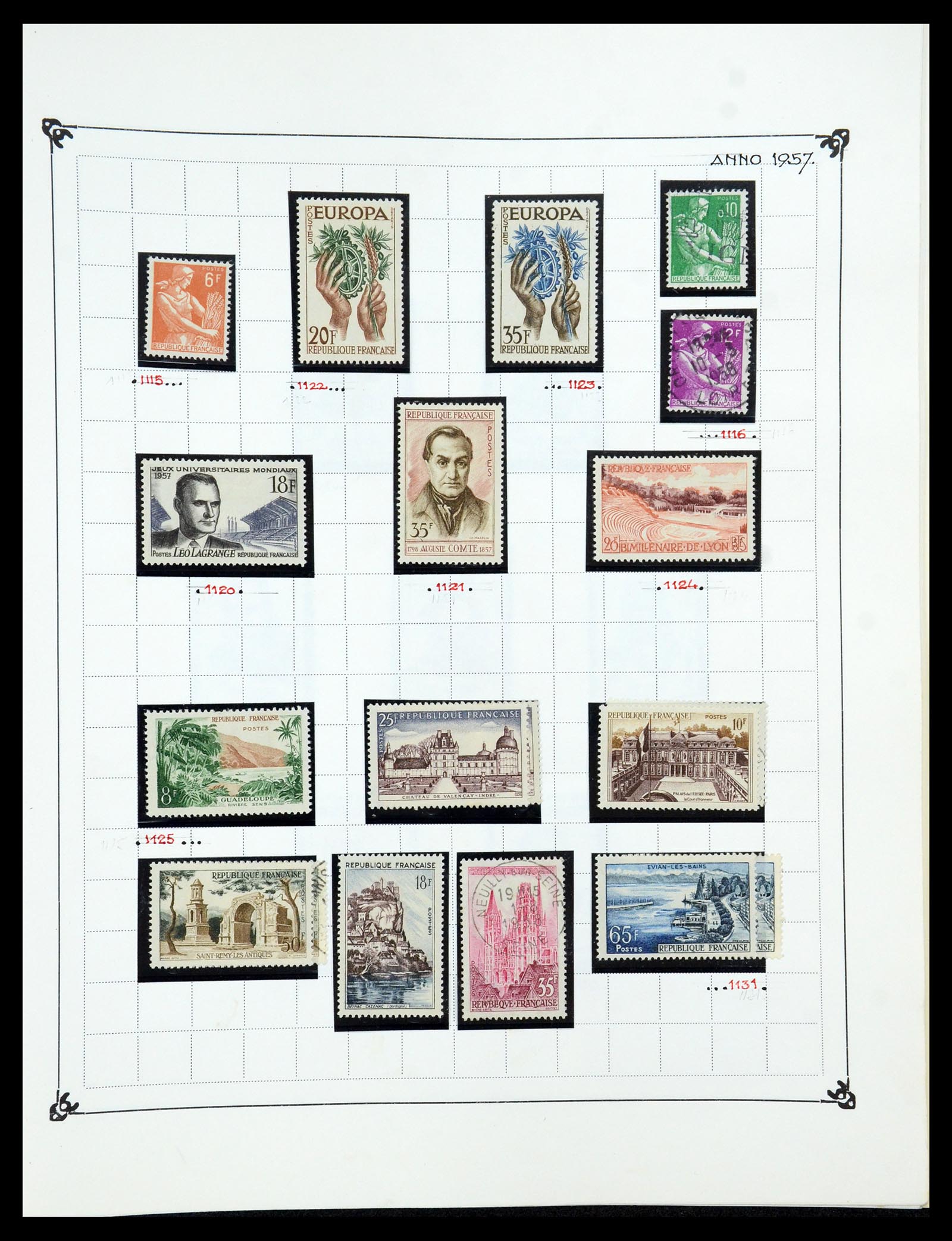 35987 091 - Postzegelverzameling 35987 Frankrijk 1849-1958.