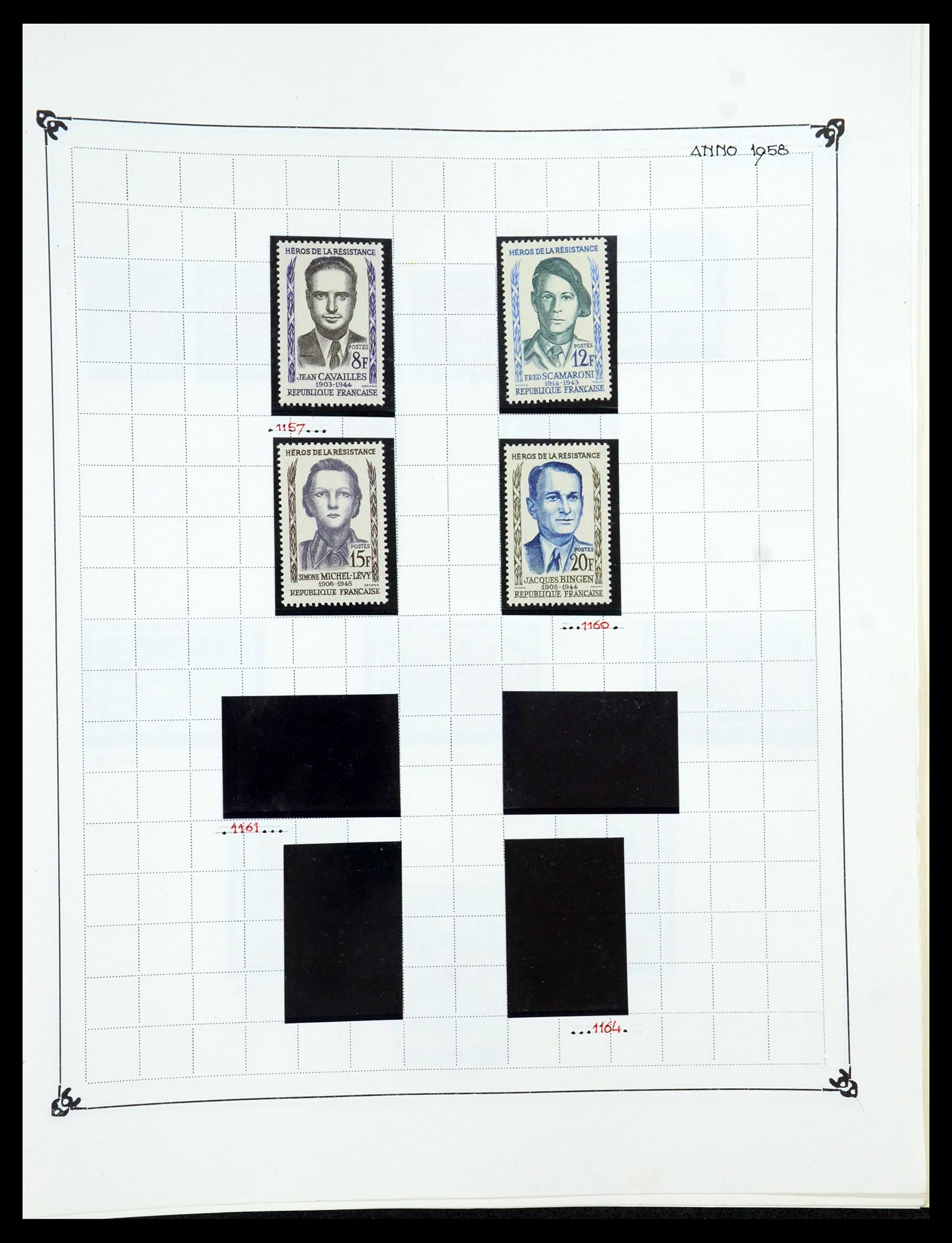 35987 095 - Postzegelverzameling 35987 Frankrijk 1849-1958.