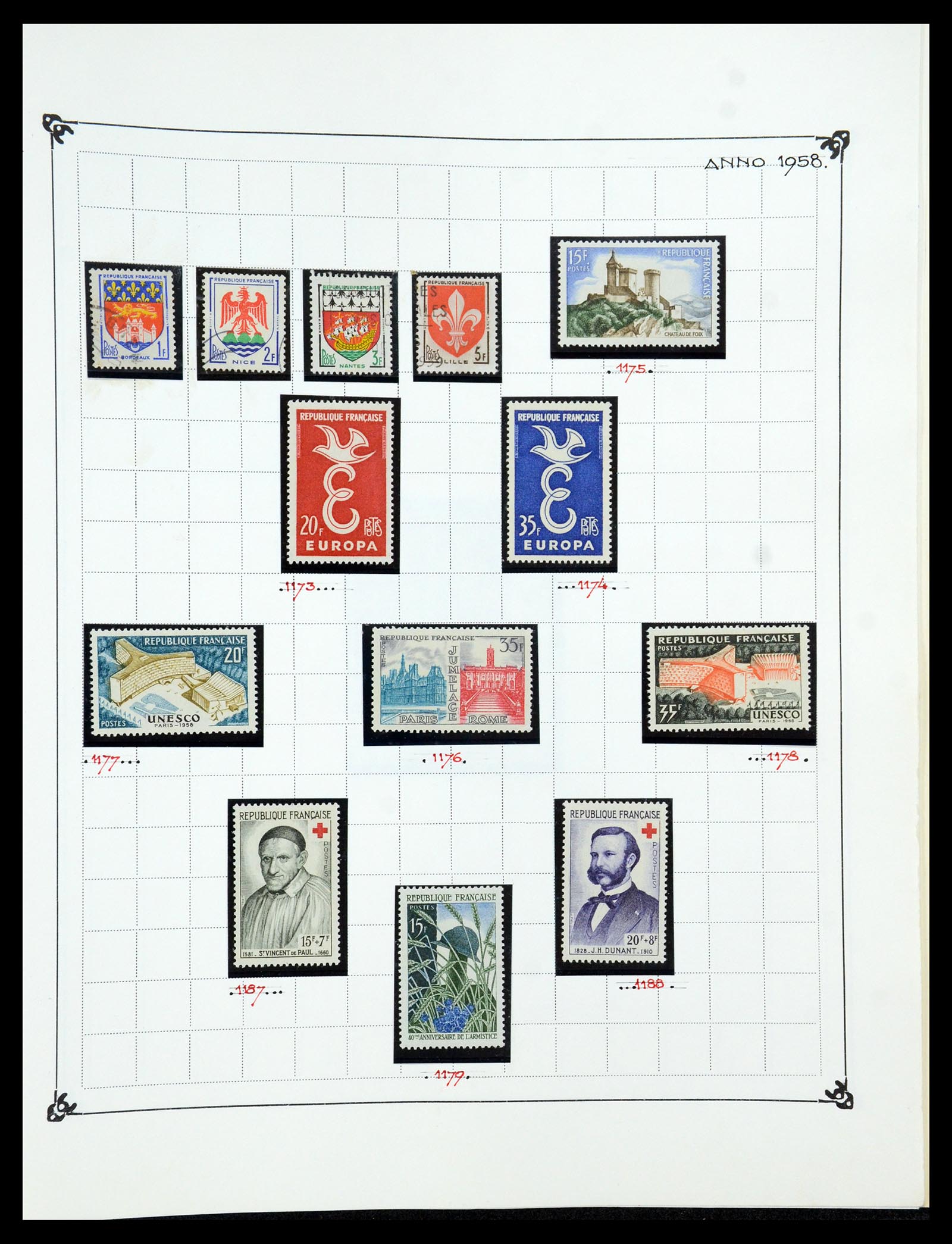 35987 096 - Postzegelverzameling 35987 Frankrijk 1849-1958.