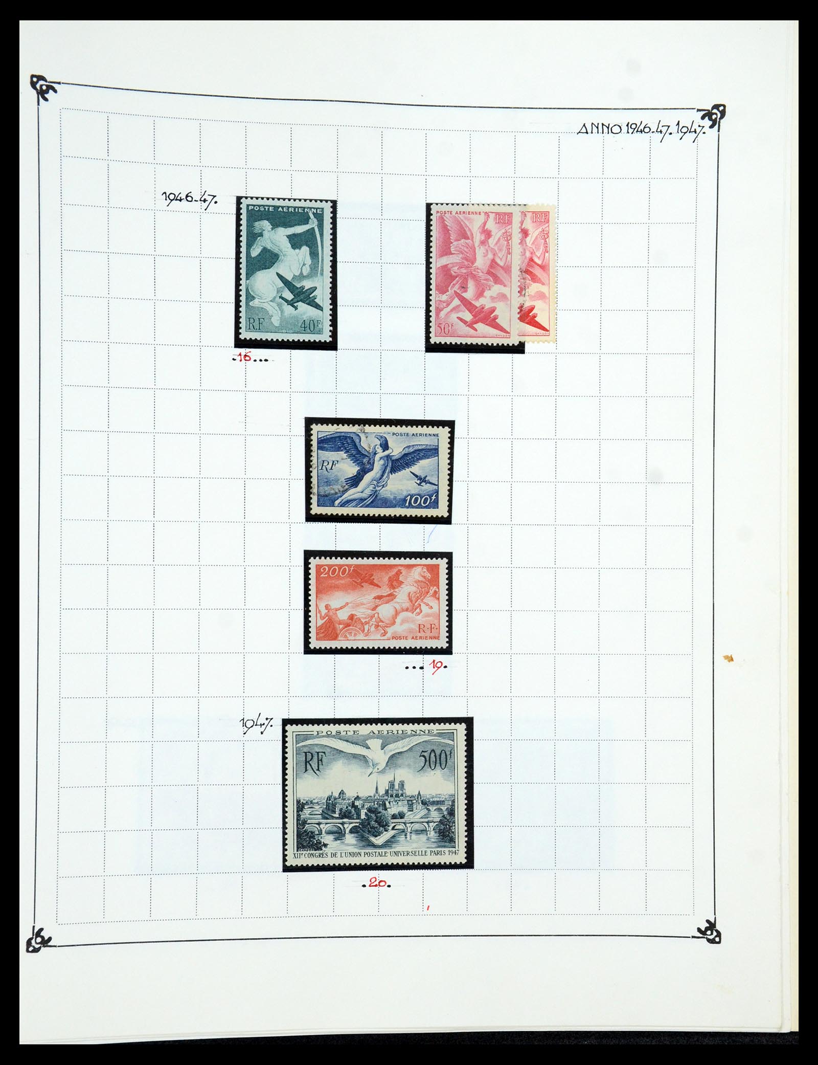 35987 100 - Postzegelverzameling 35987 Frankrijk 1849-1958.