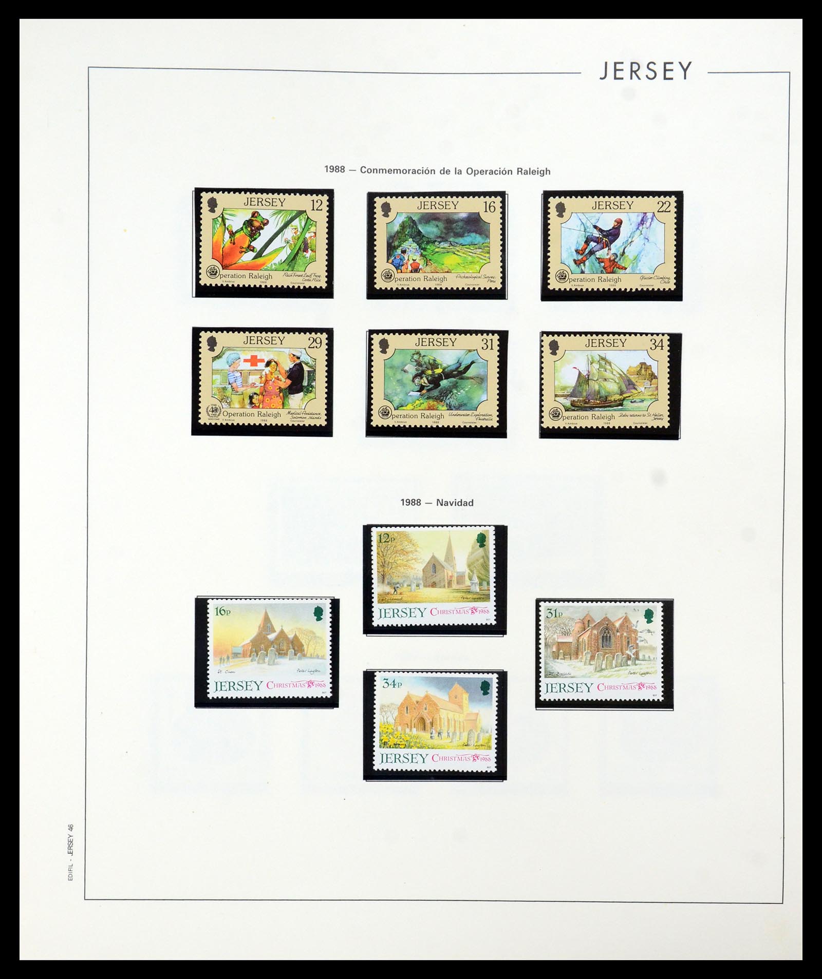 36025 046 - Postzegelverzameling 36025 Kanaaleilanden 1969-2007.