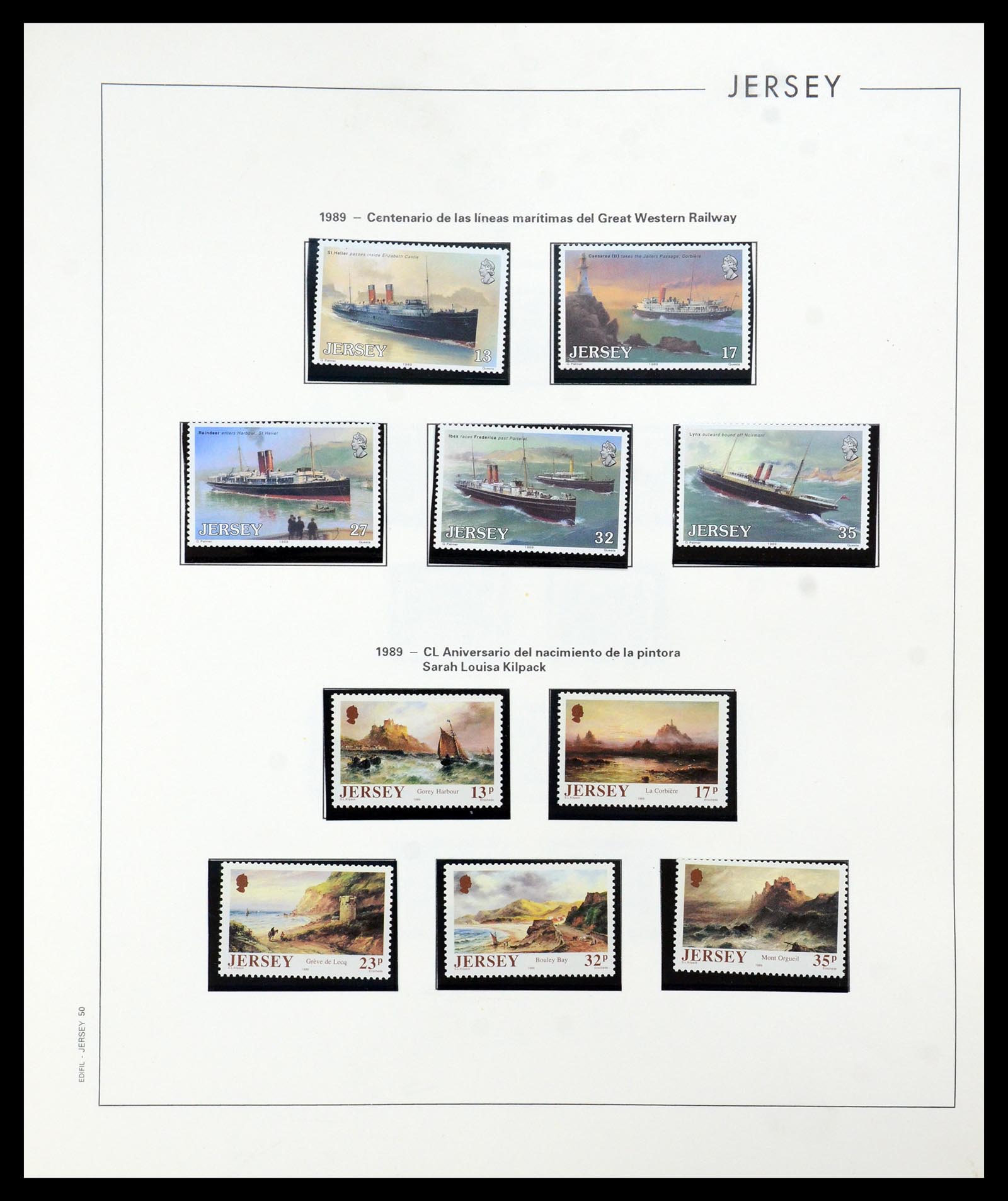 36025 050 - Postzegelverzameling 36025 Kanaaleilanden 1969-2007.