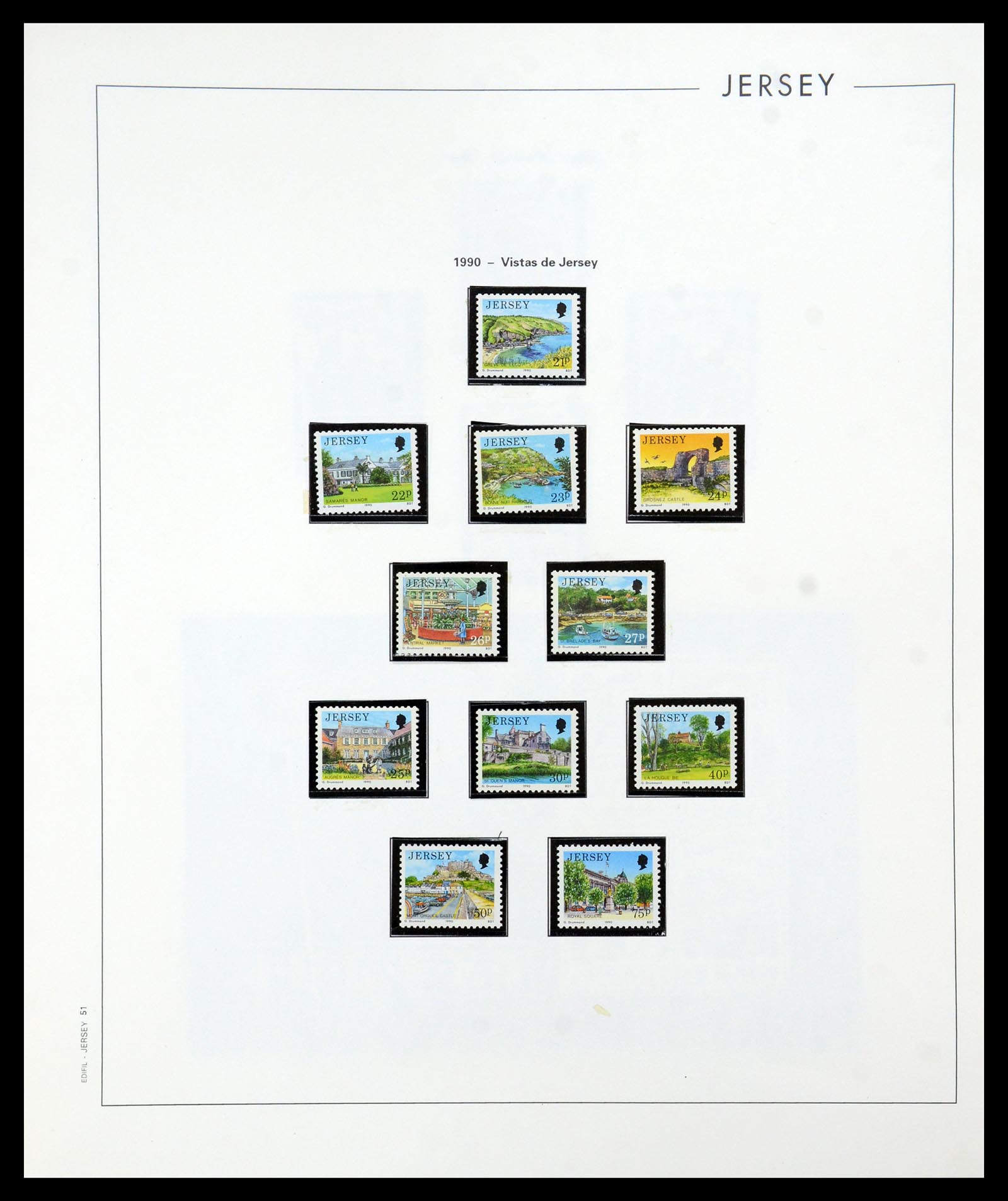 36025 051 - Postzegelverzameling 36025 Kanaaleilanden 1969-2007.