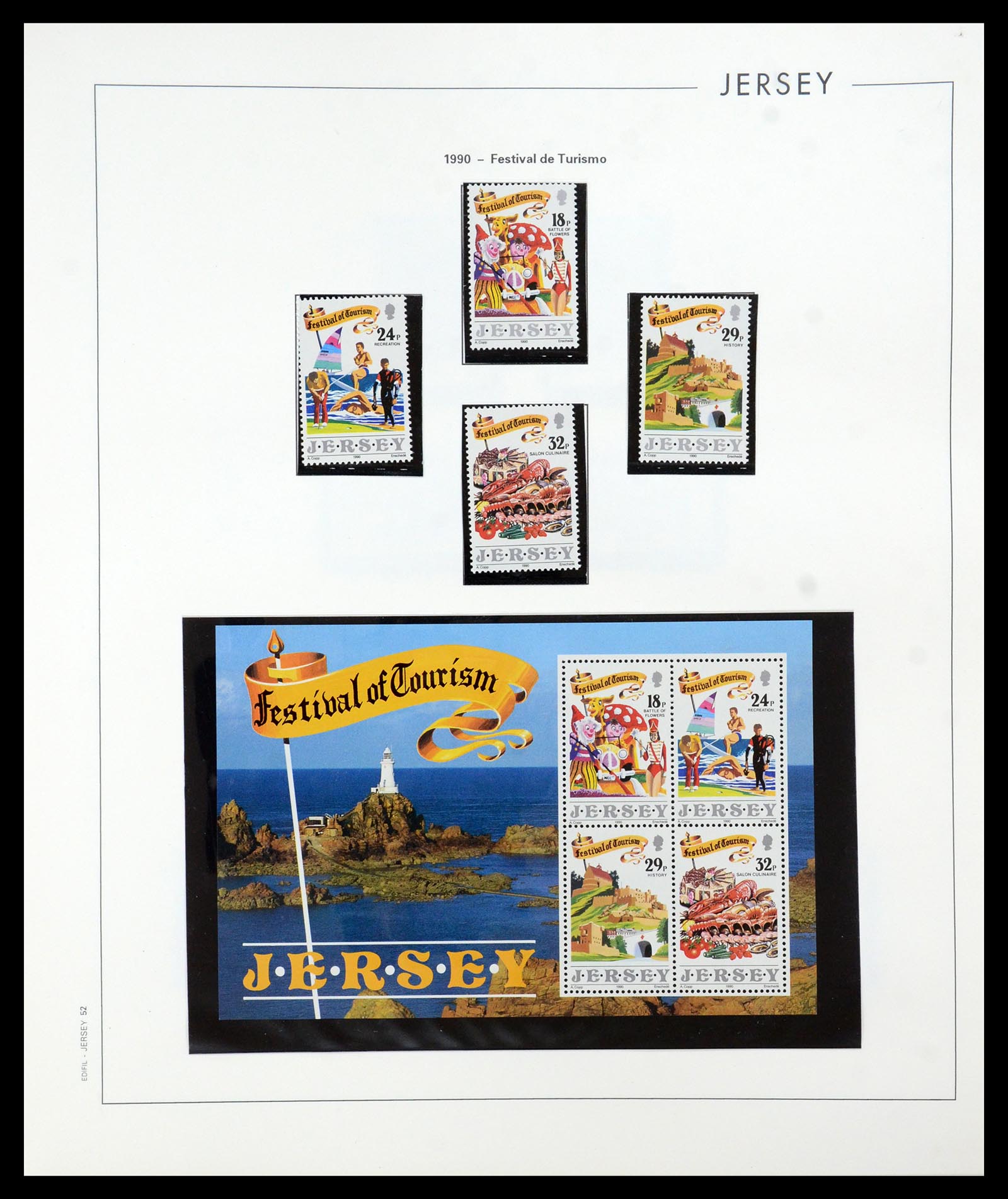 36025 052 - Postzegelverzameling 36025 Kanaaleilanden 1969-2007.