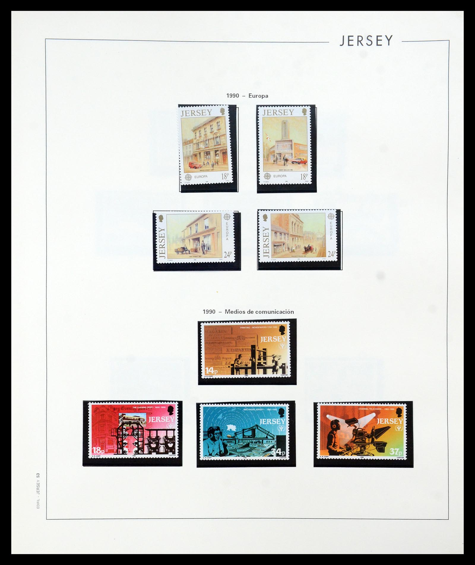 36025 053 - Postzegelverzameling 36025 Kanaaleilanden 1969-2007.