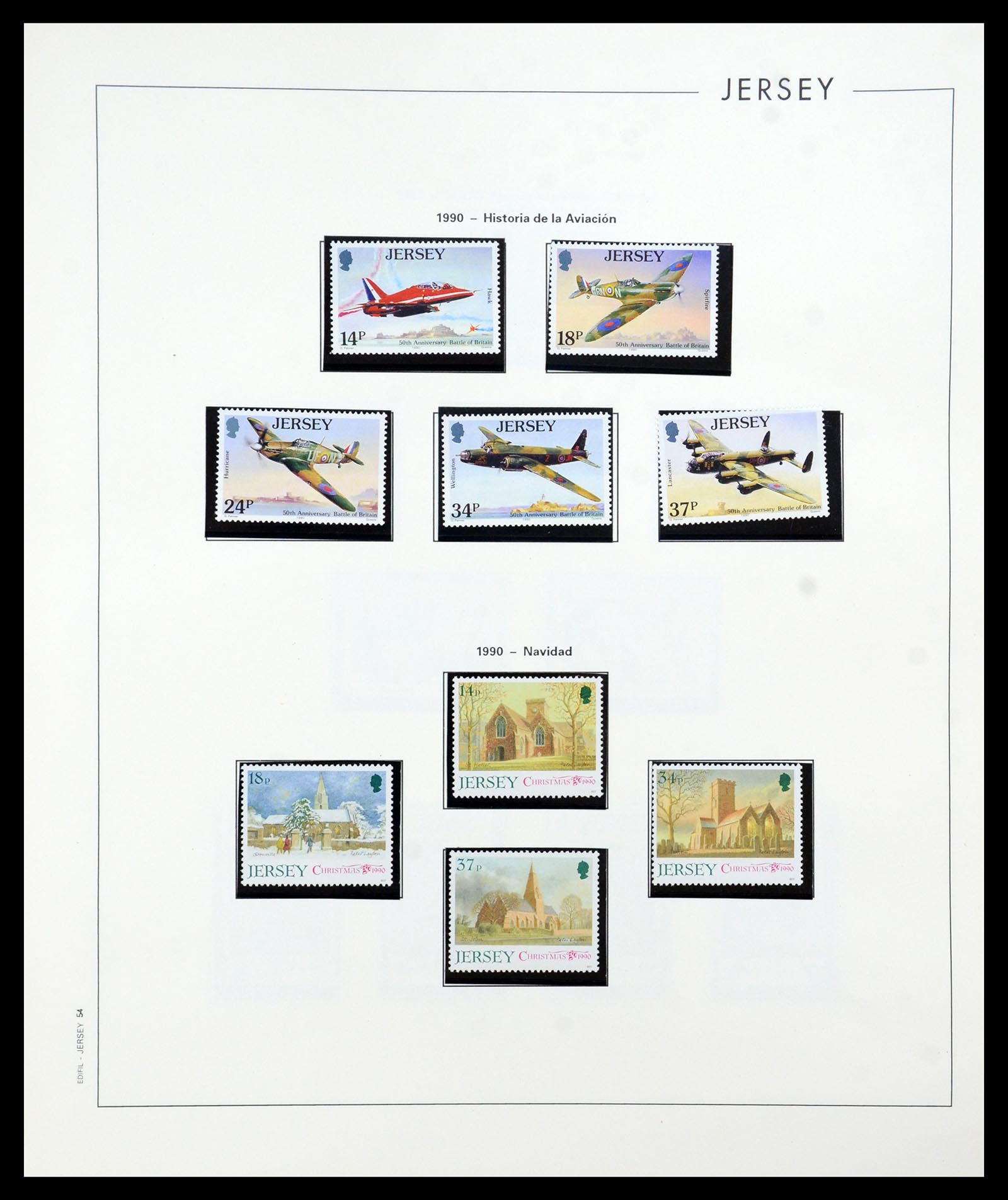 36025 054 - Postzegelverzameling 36025 Kanaaleilanden 1969-2007.