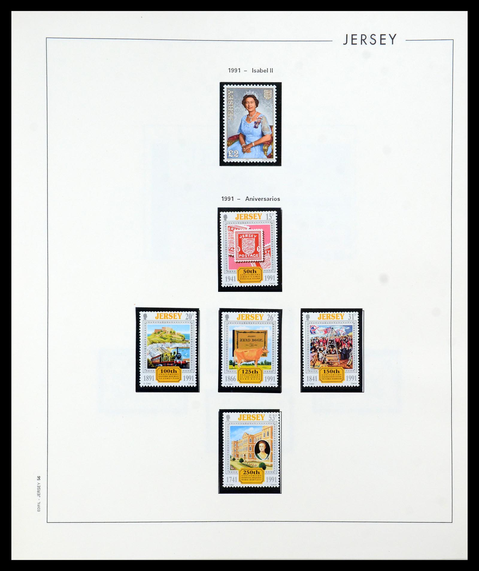 36025 056 - Postzegelverzameling 36025 Kanaaleilanden 1969-2007.