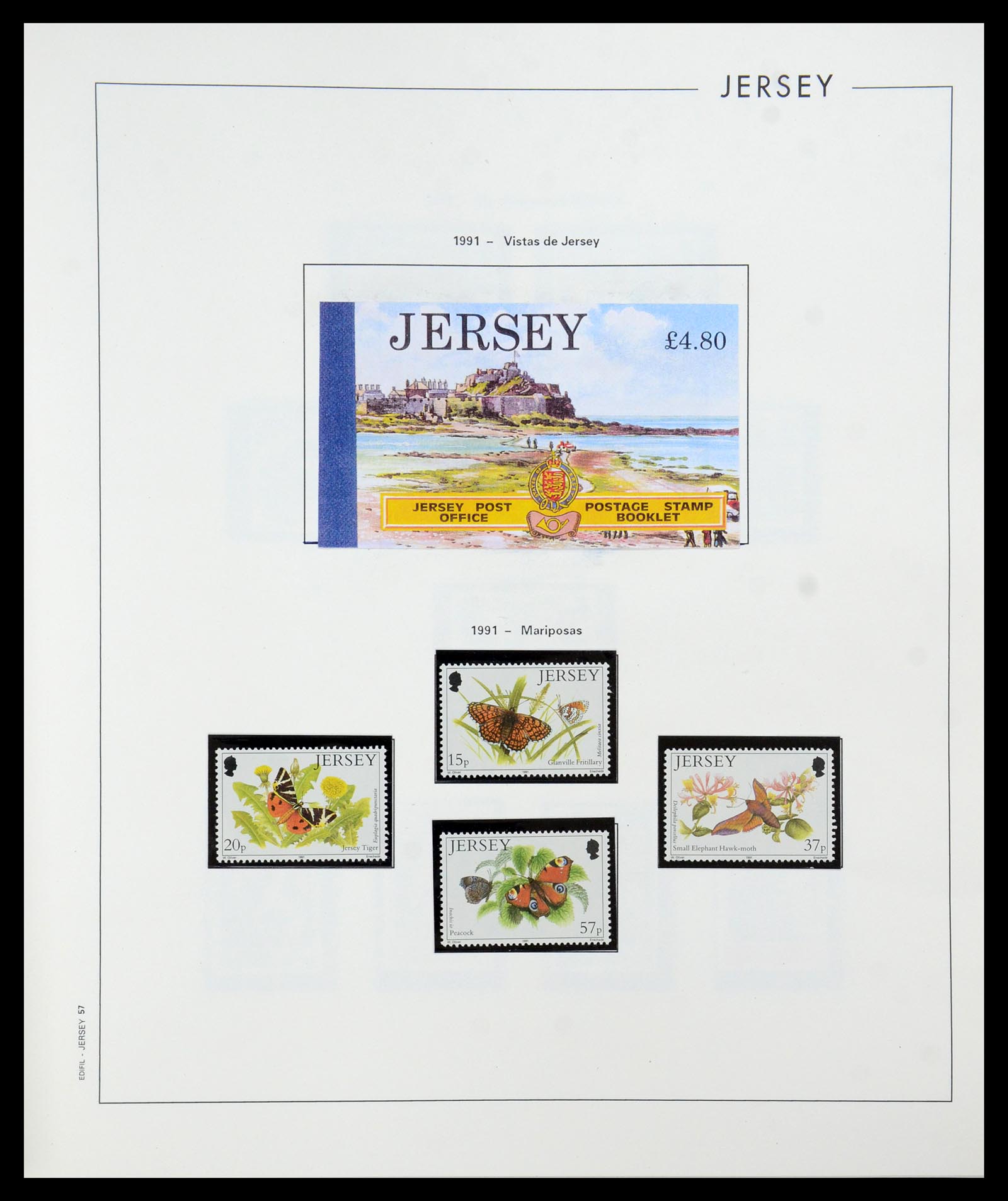 36025 057 - Postzegelverzameling 36025 Kanaaleilanden 1969-2007.