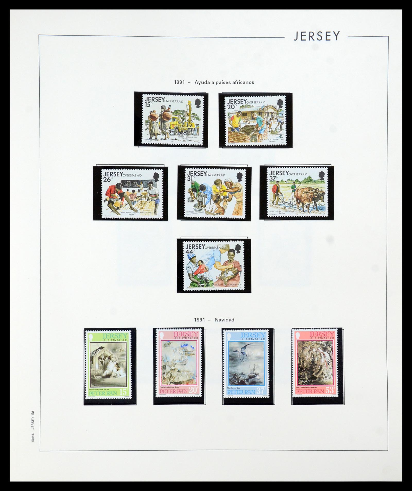 36025 058 - Postzegelverzameling 36025 Kanaaleilanden 1969-2007.