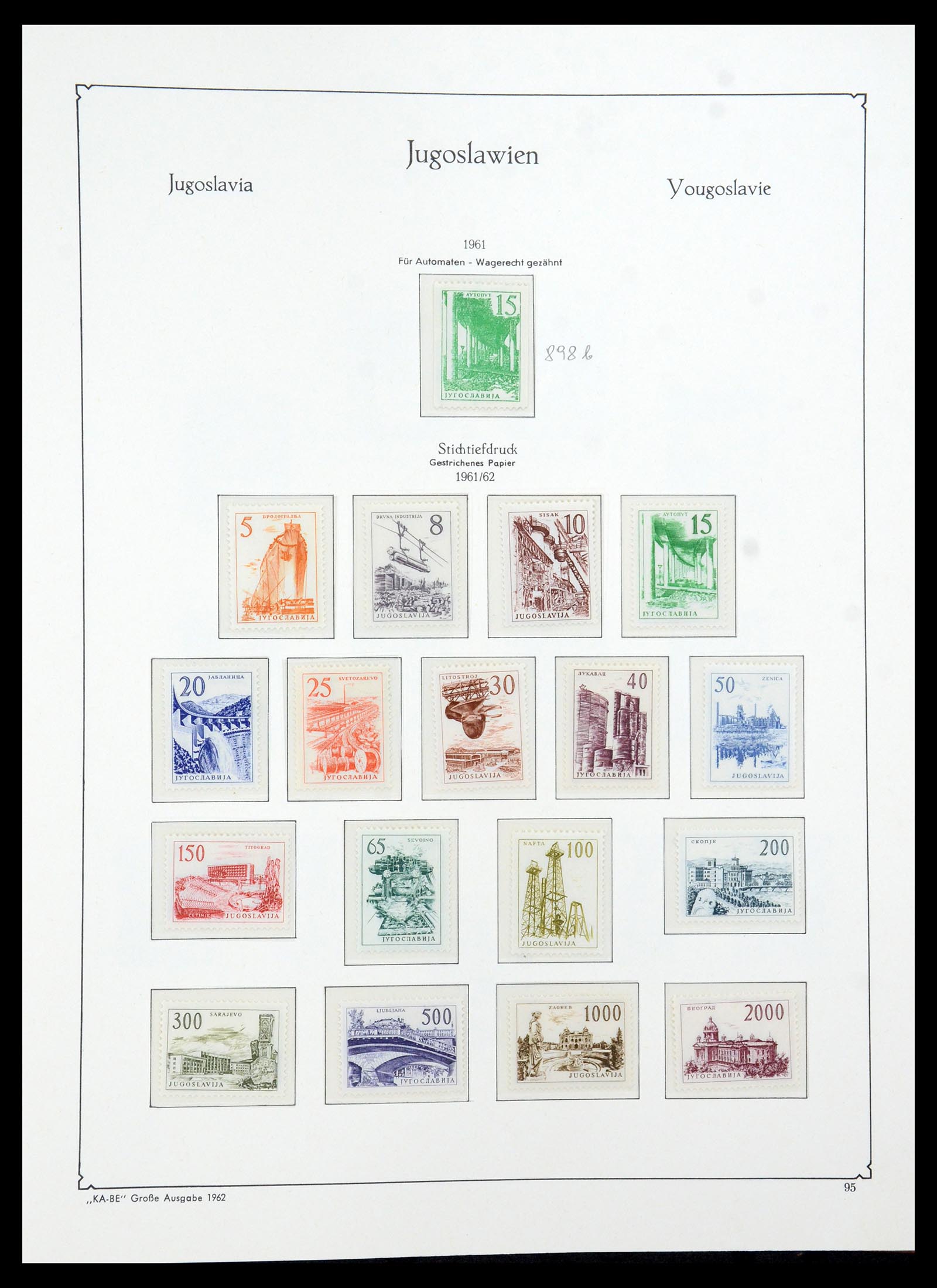 36107 127 - Postzegelverzameling 36107 Joegoslavië 1918-2003.