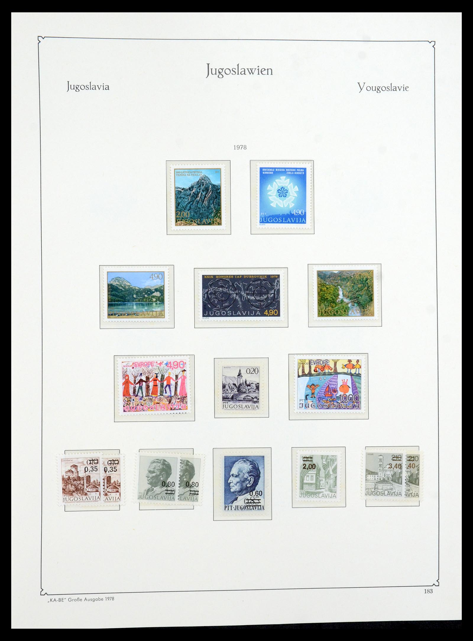 36107 217 - Postzegelverzameling 36107 Joegoslavië 1918-2003.