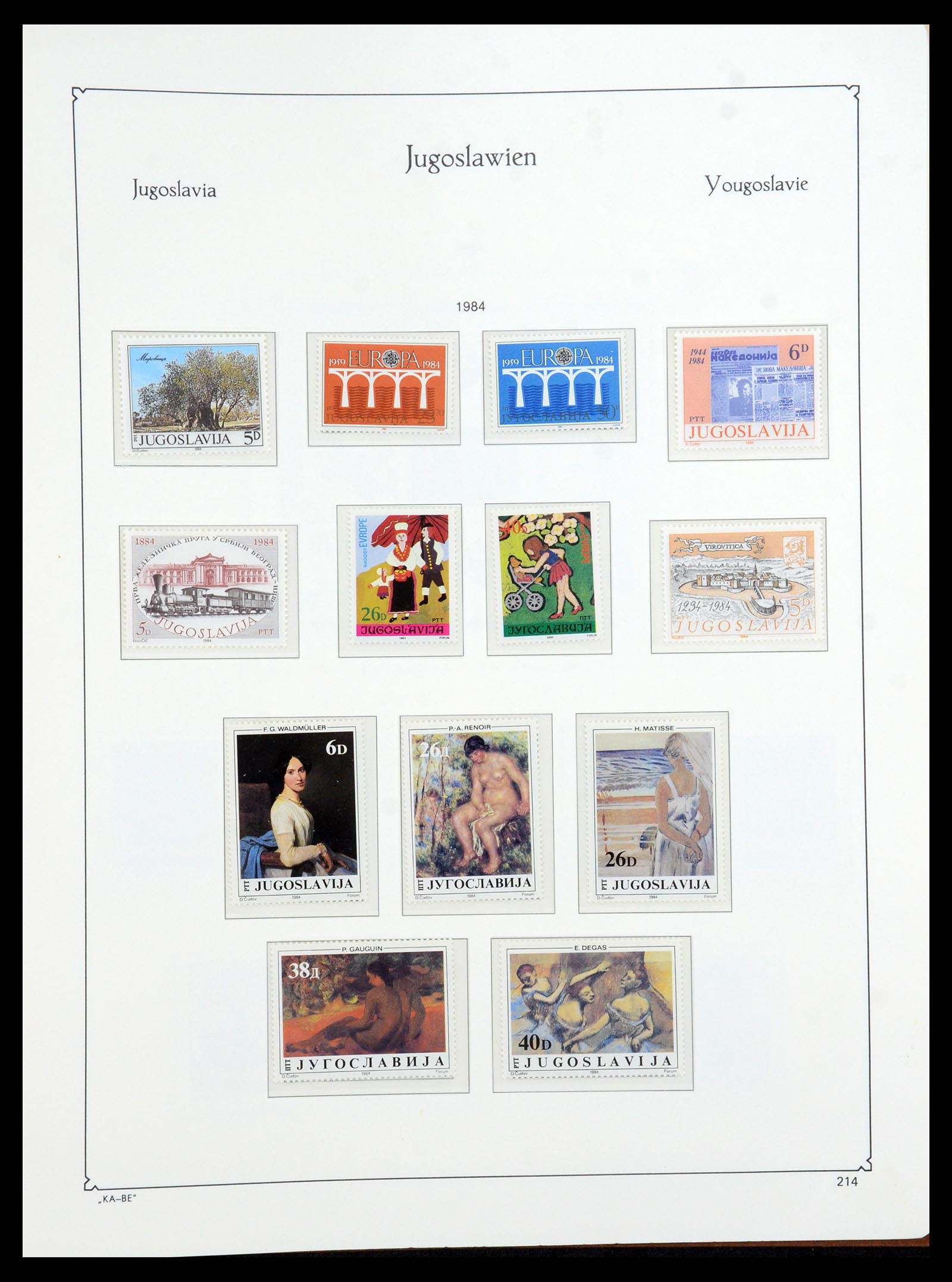 36107 248 - Postzegelverzameling 36107 Joegoslavië 1918-2003.