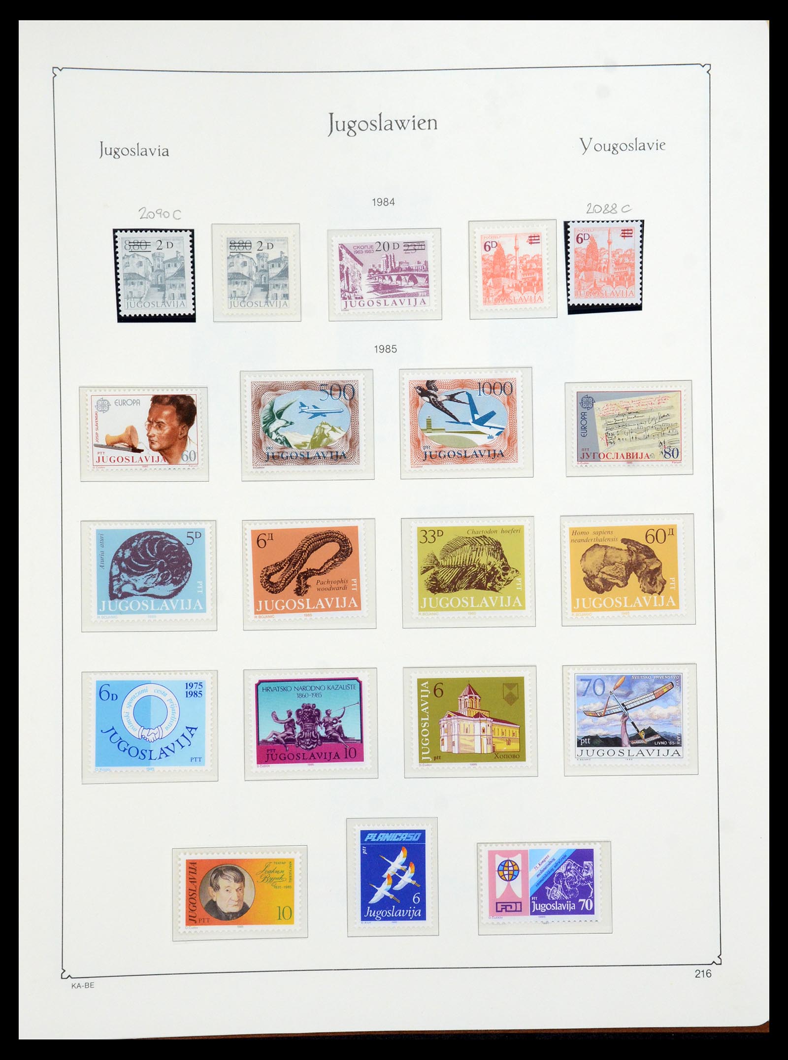 36107 250 - Postzegelverzameling 36107 Joegoslavië 1918-2003.