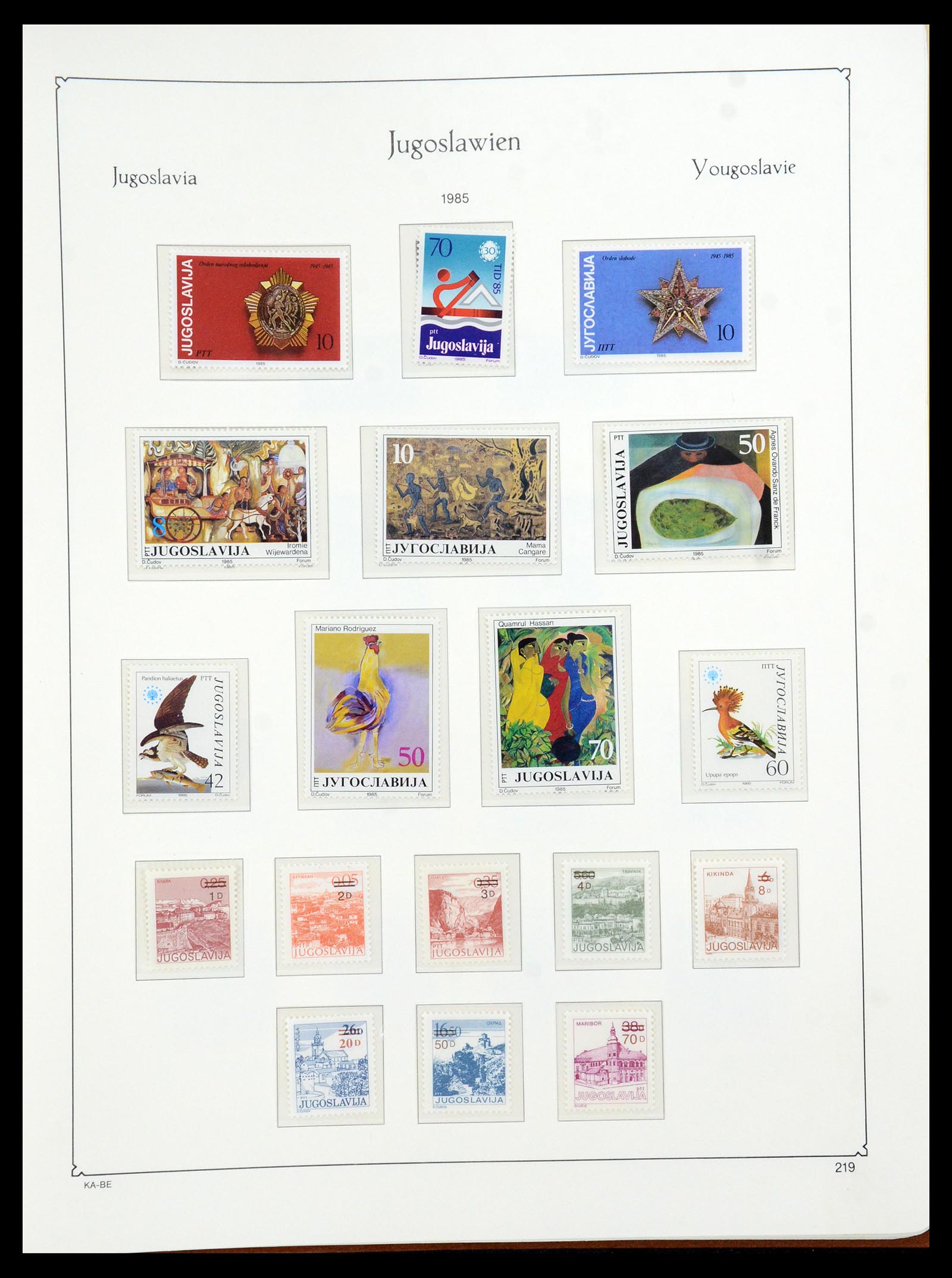 36107 256 - Postzegelverzameling 36107 Joegoslavië 1918-2003.