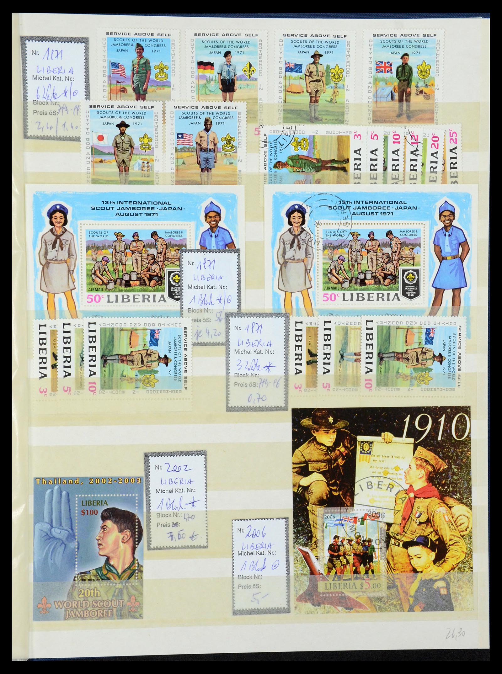 36109 019 - Postzegelverzameling 36109 Motief scouting 1930-2019!