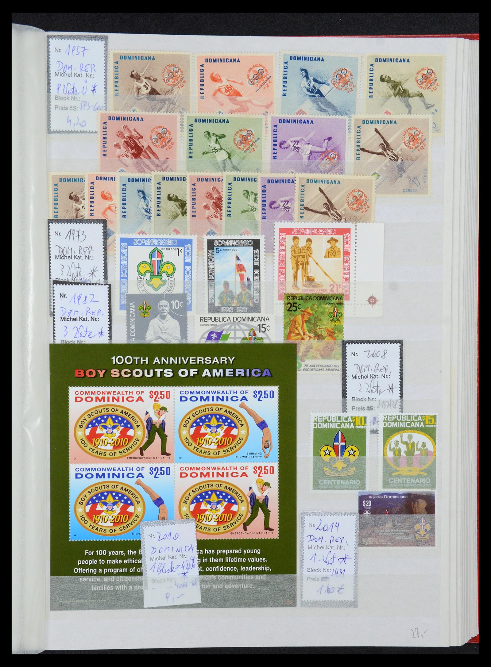 36109 121 - Postzegelverzameling 36109 Motief scouting 1930-2019!