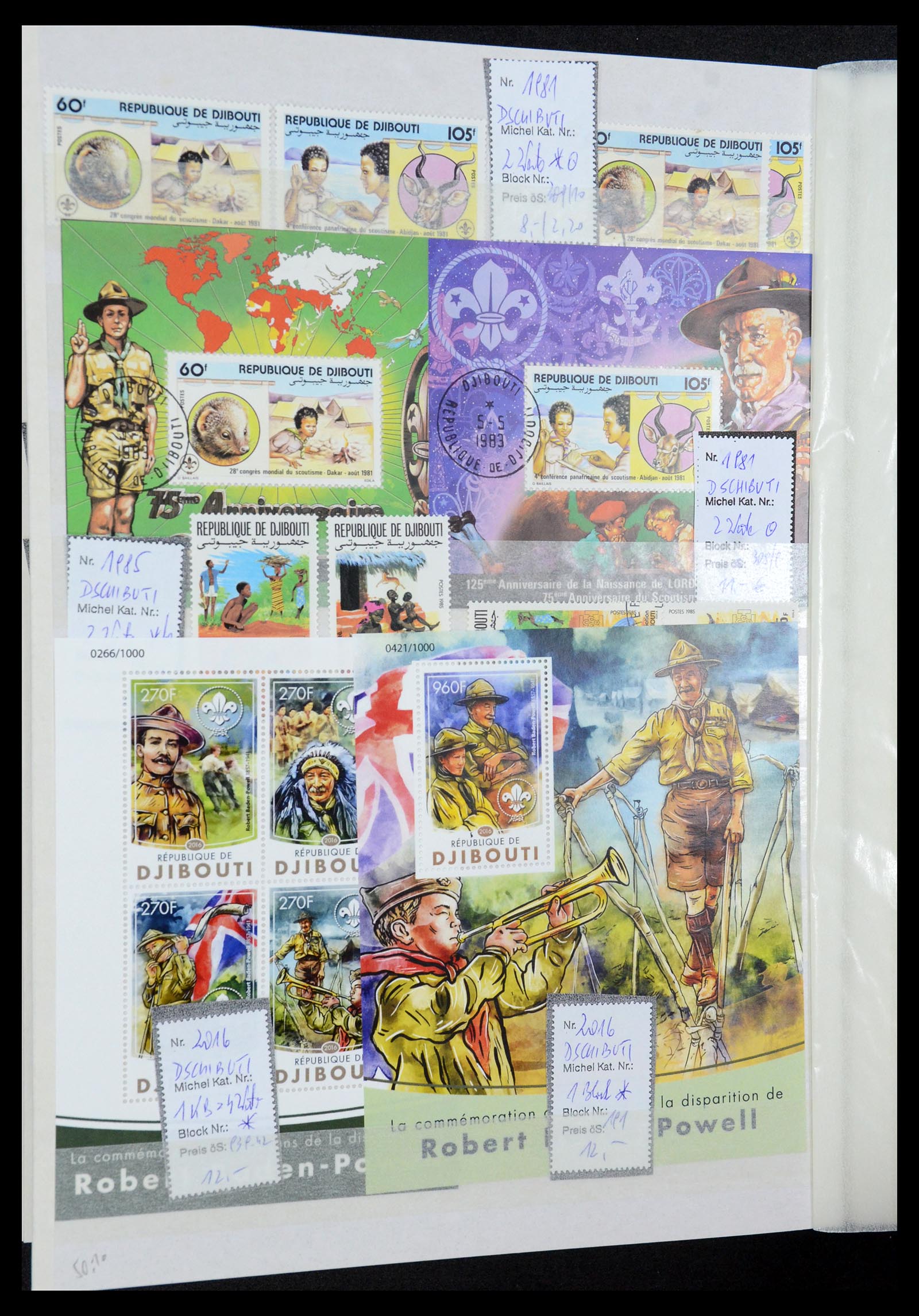 36109 122 - Postzegelverzameling 36109 Motief scouting 1930-2019!