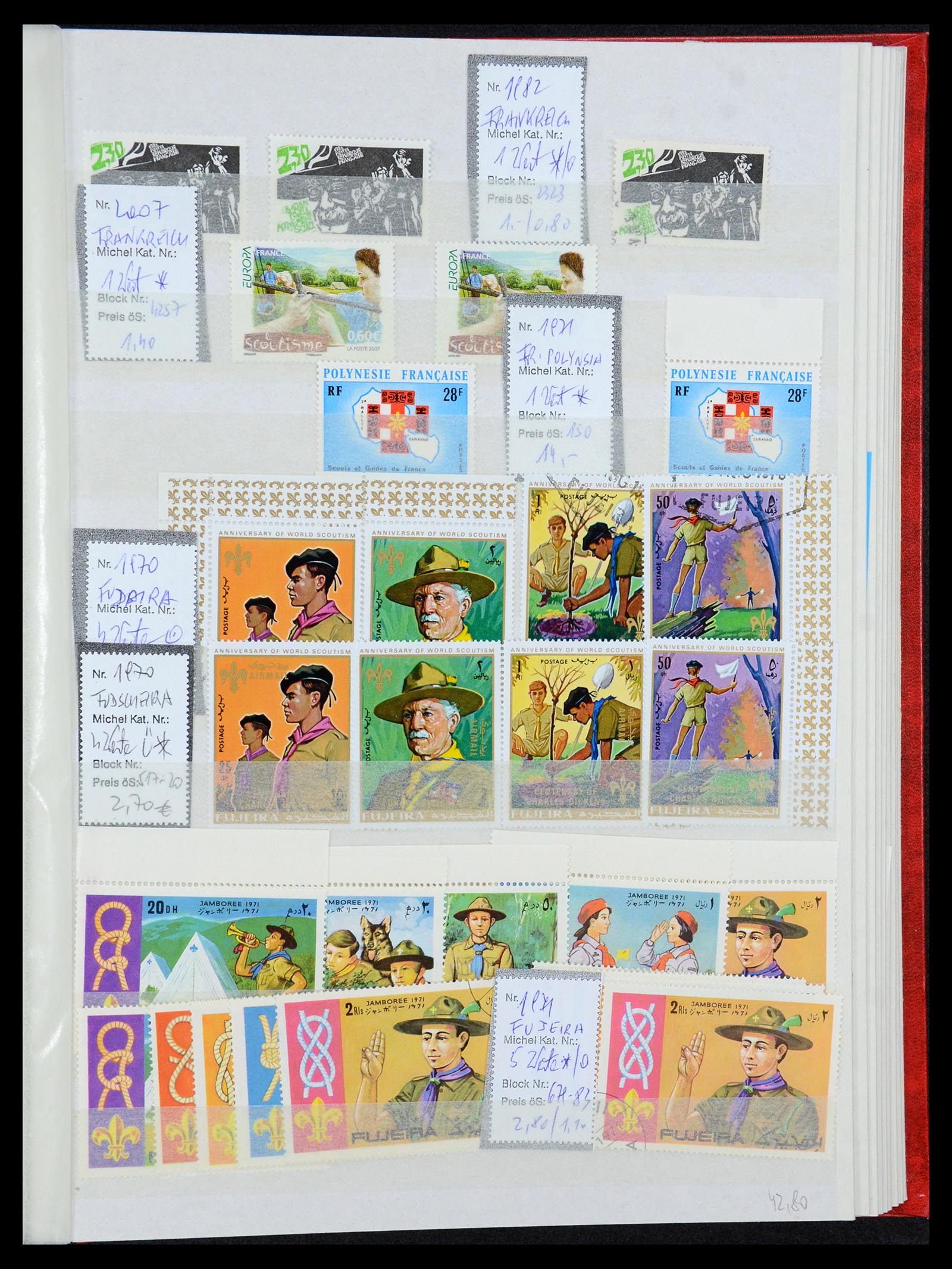 36109 127 - Postzegelverzameling 36109 Motief scouting 1930-2019!