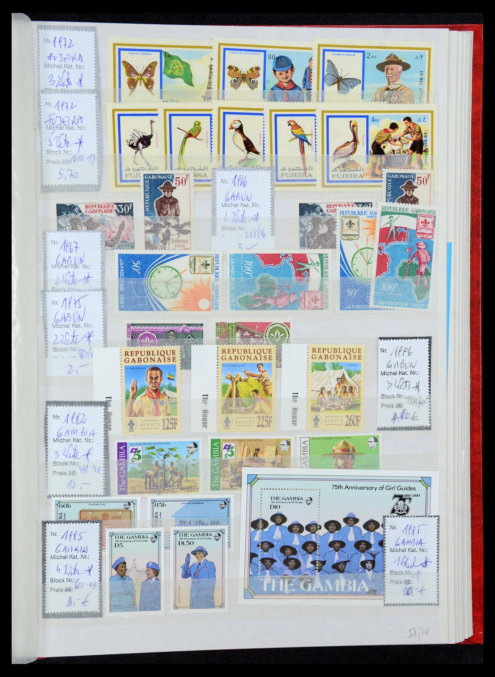 36109 129 - Postzegelverzameling 36109 Motief scouting 1930-2019!