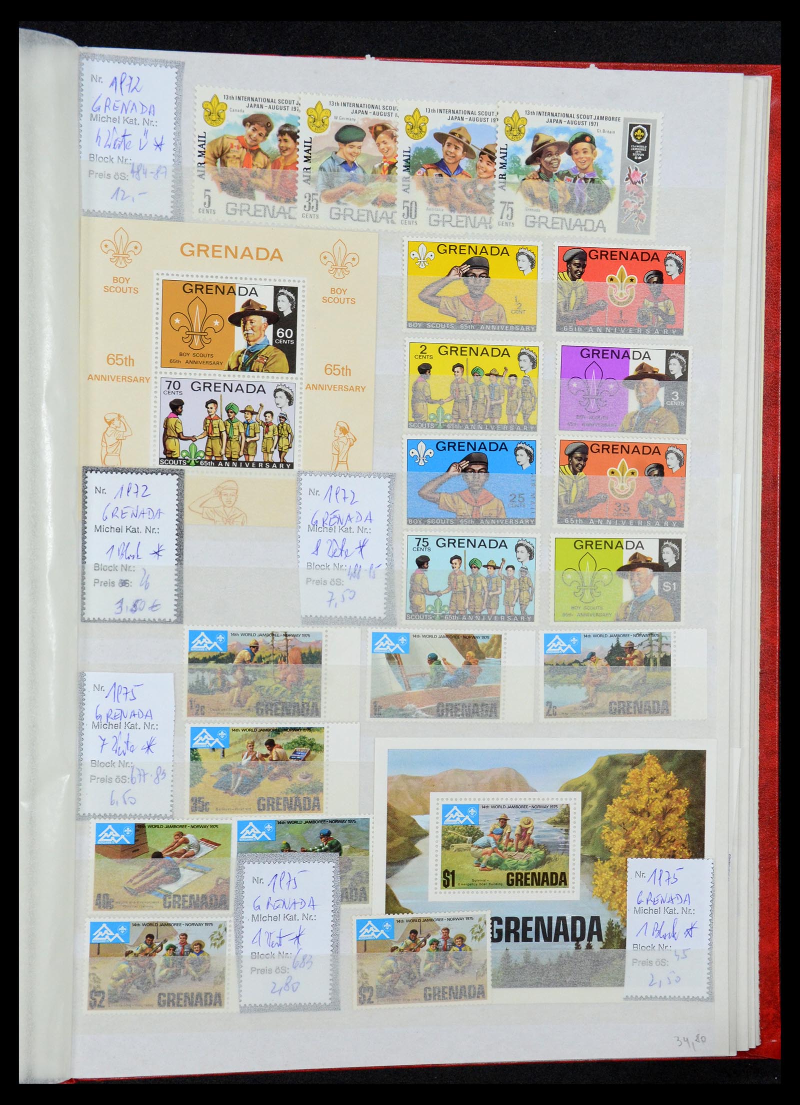 36109 135 - Postzegelverzameling 36109 Motief scouting 1930-2019!