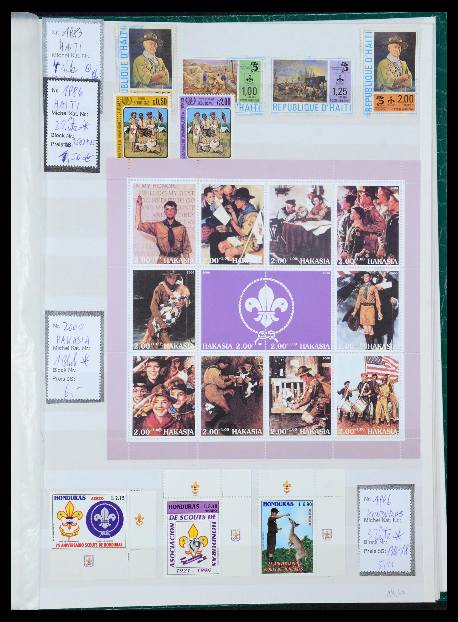 36109 163 - Postzegelverzameling 36109 Motief scouting 1930-2019!