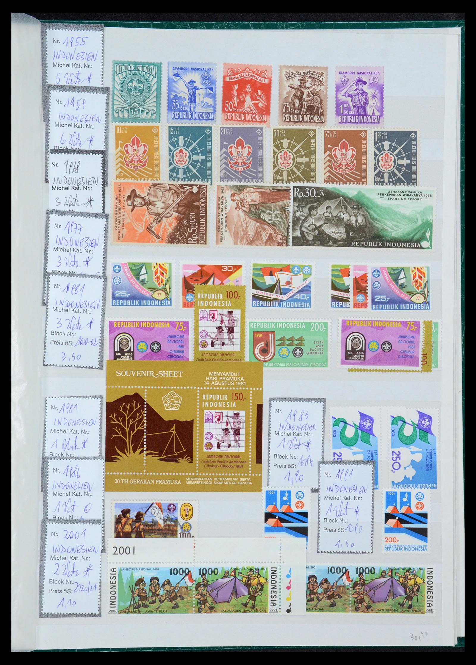 36109 165 - Postzegelverzameling 36109 Motief scouting 1930-2019!