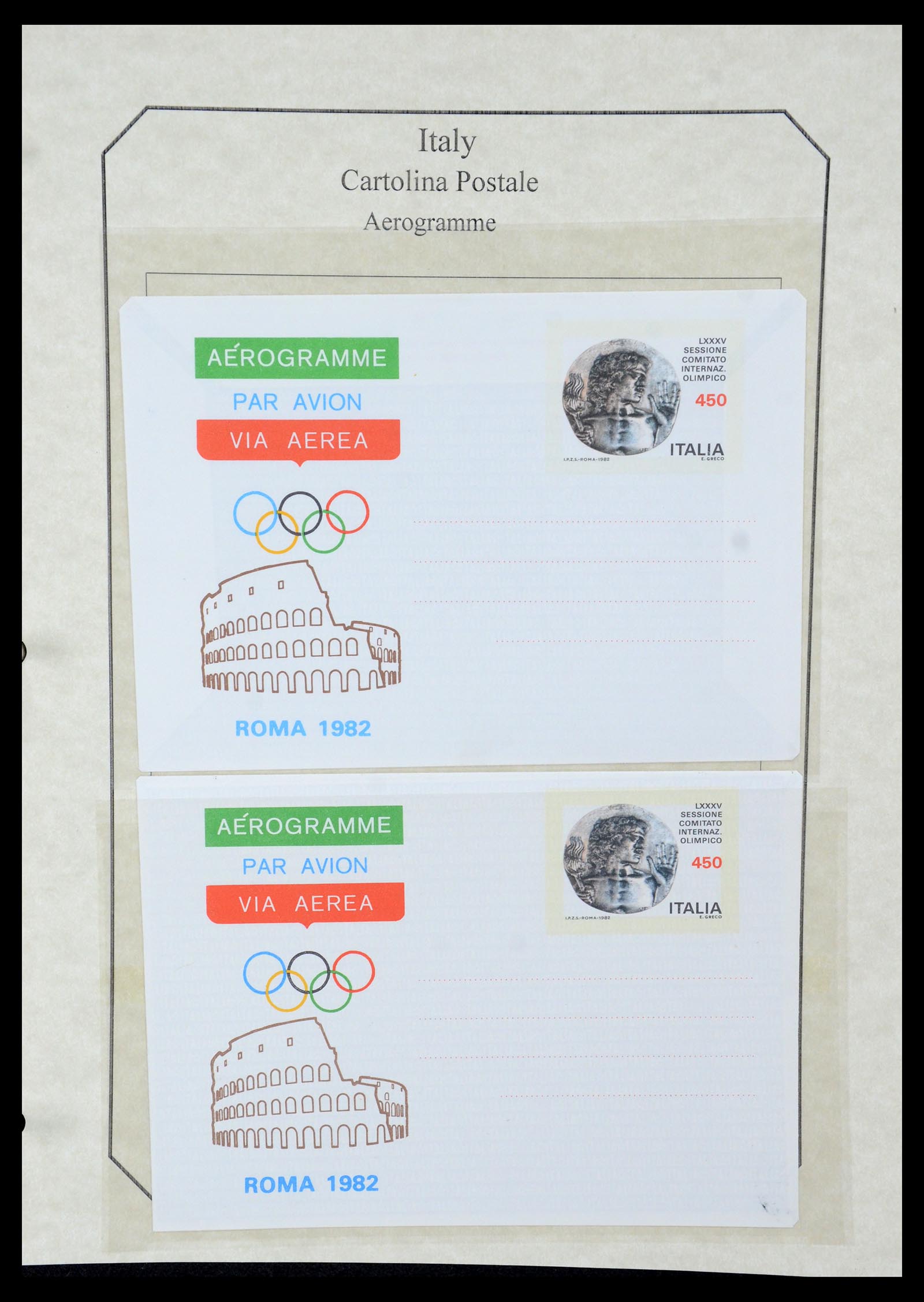 36166 061 - Postzegelverzameling 36166 Italië en gebieden brieven 1800-1980.