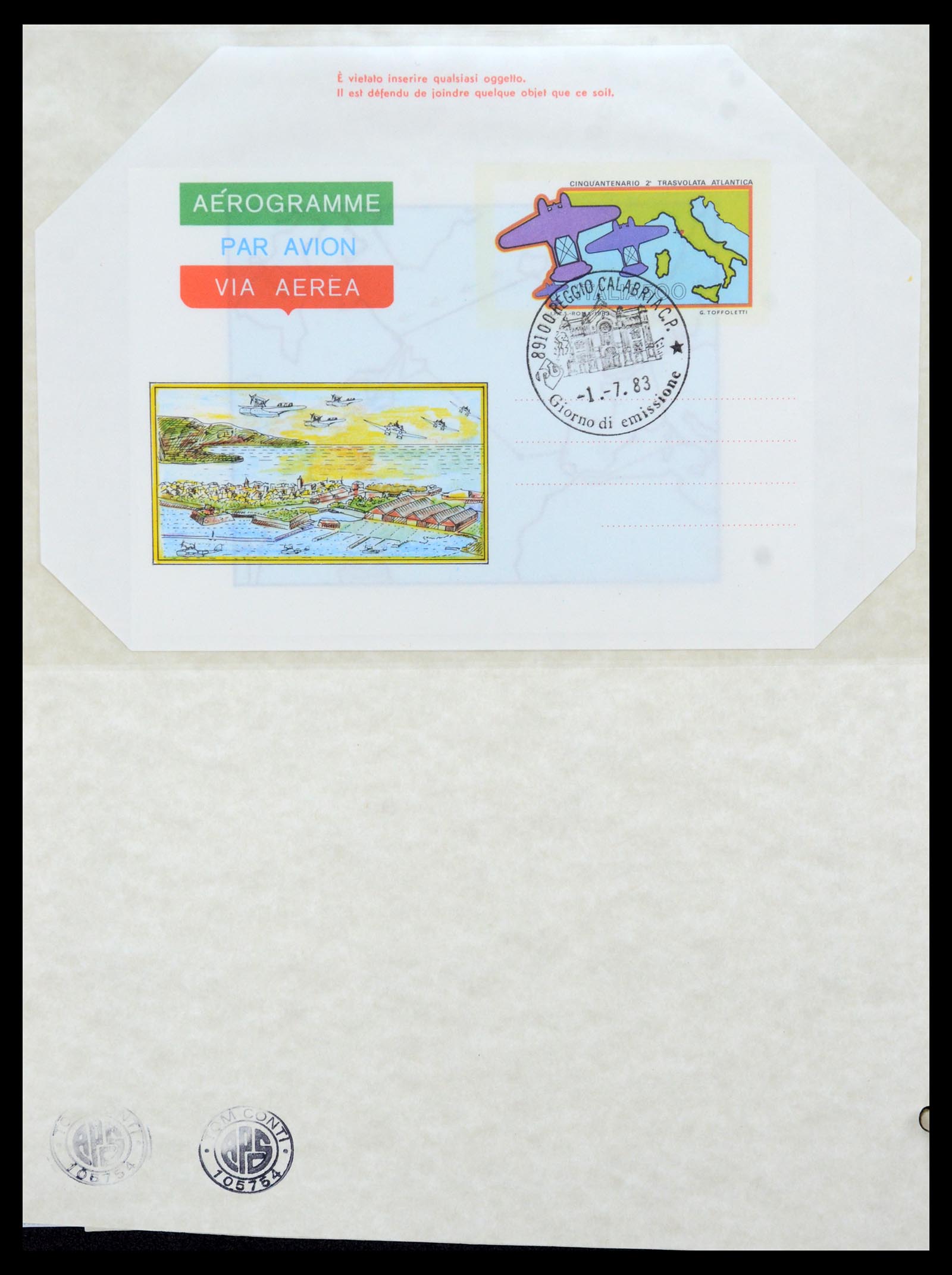 36166 066 - Postzegelverzameling 36166 Italië en gebieden brieven 1800-1980.