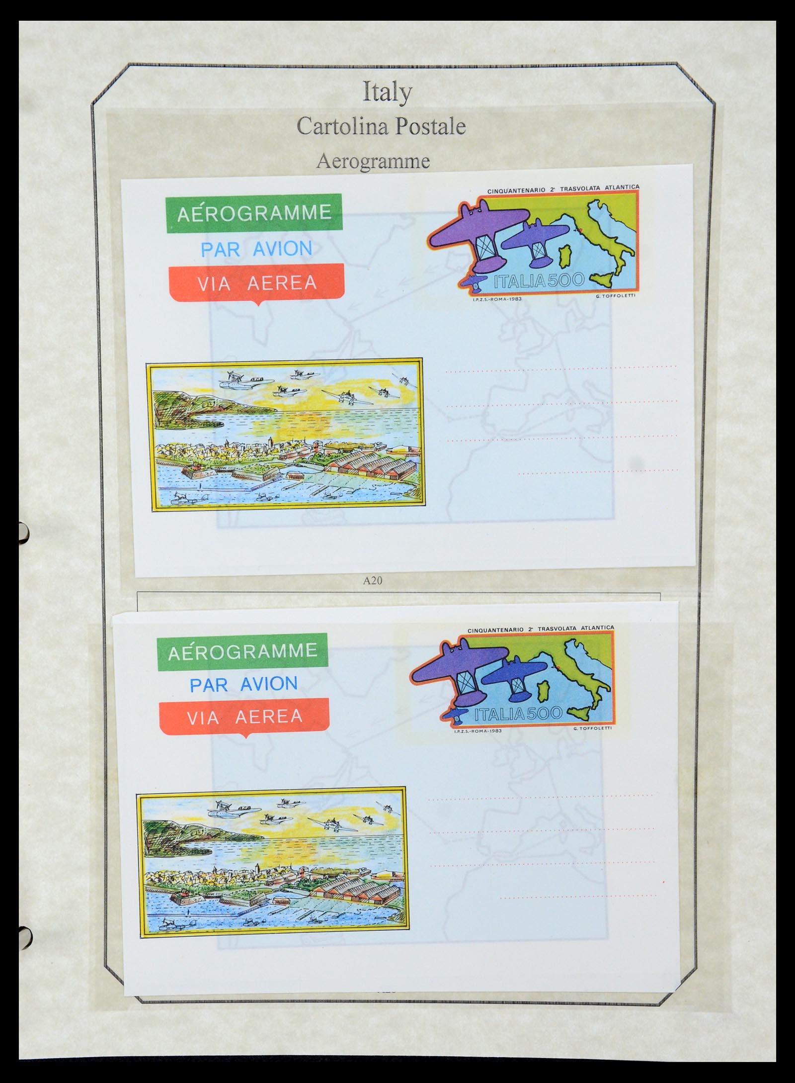 36166 067 - Postzegelverzameling 36166 Italië en gebieden brieven 1800-1980.