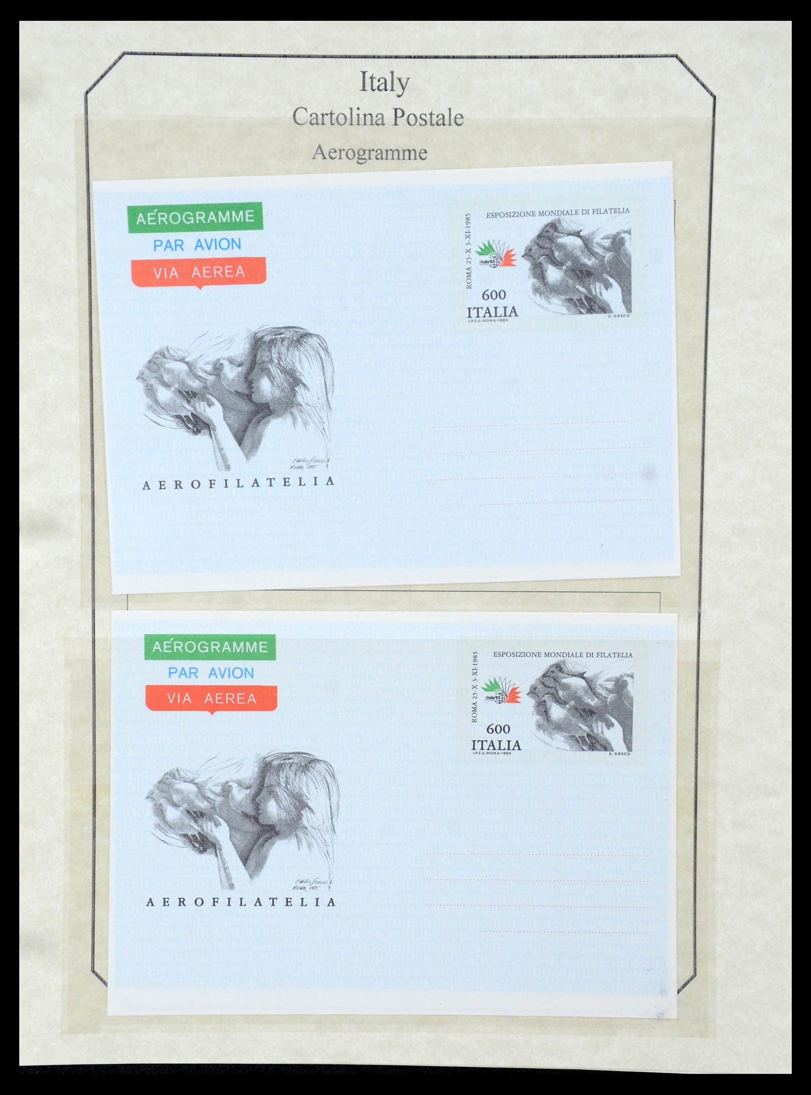 36166 072 - Postzegelverzameling 36166 Italië en gebieden brieven 1800-1980.