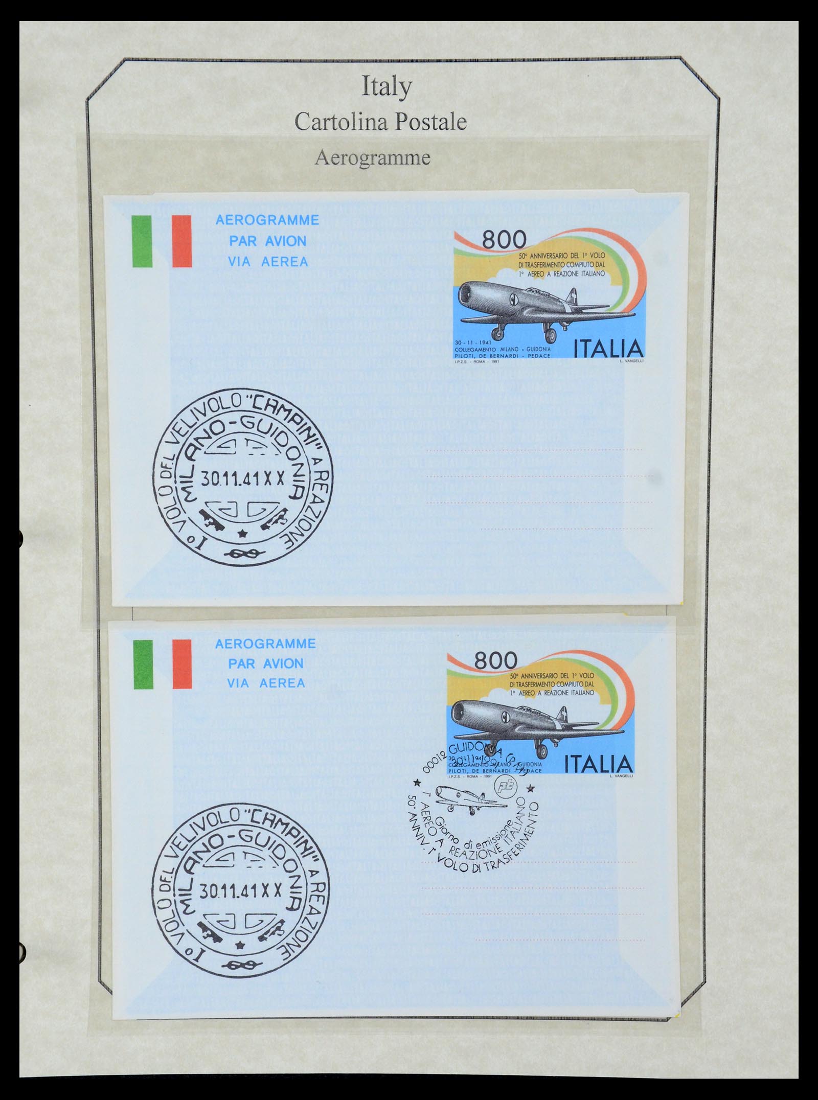 36166 074 - Postzegelverzameling 36166 Italië en gebieden brieven 1800-1980.
