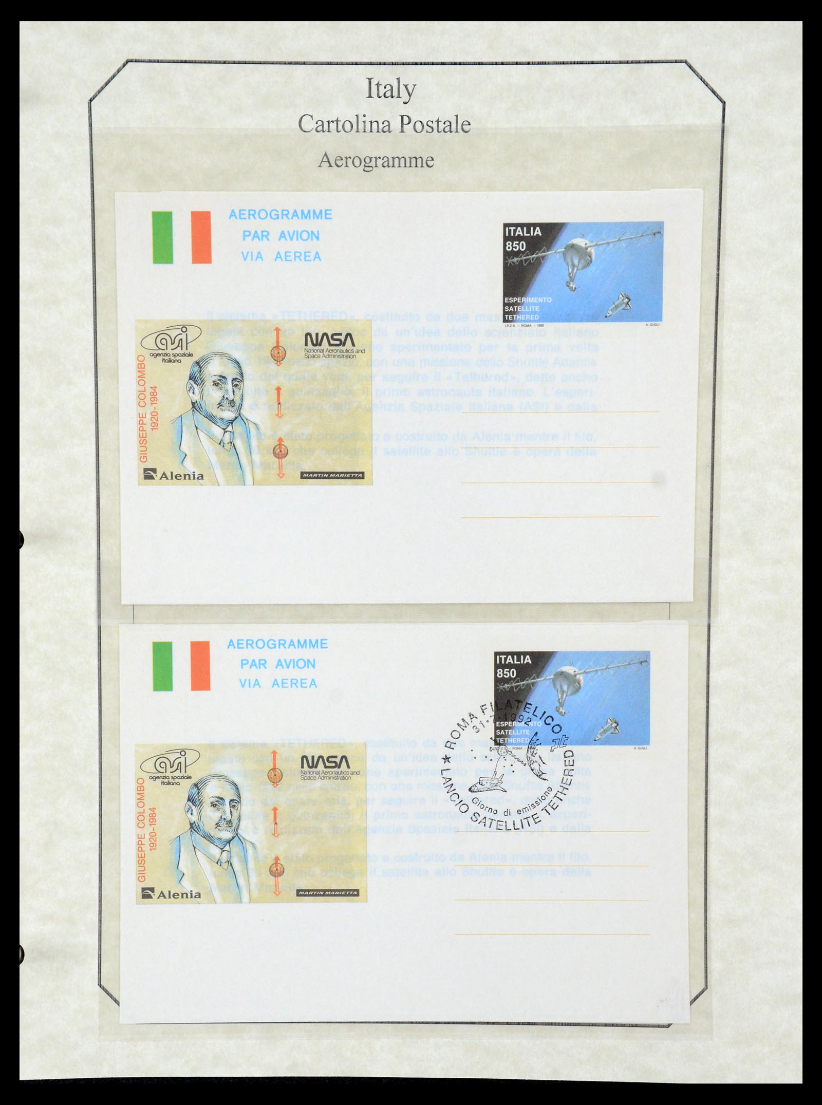 36166 075 - Postzegelverzameling 36166 Italië en gebieden brieven 1800-1980.