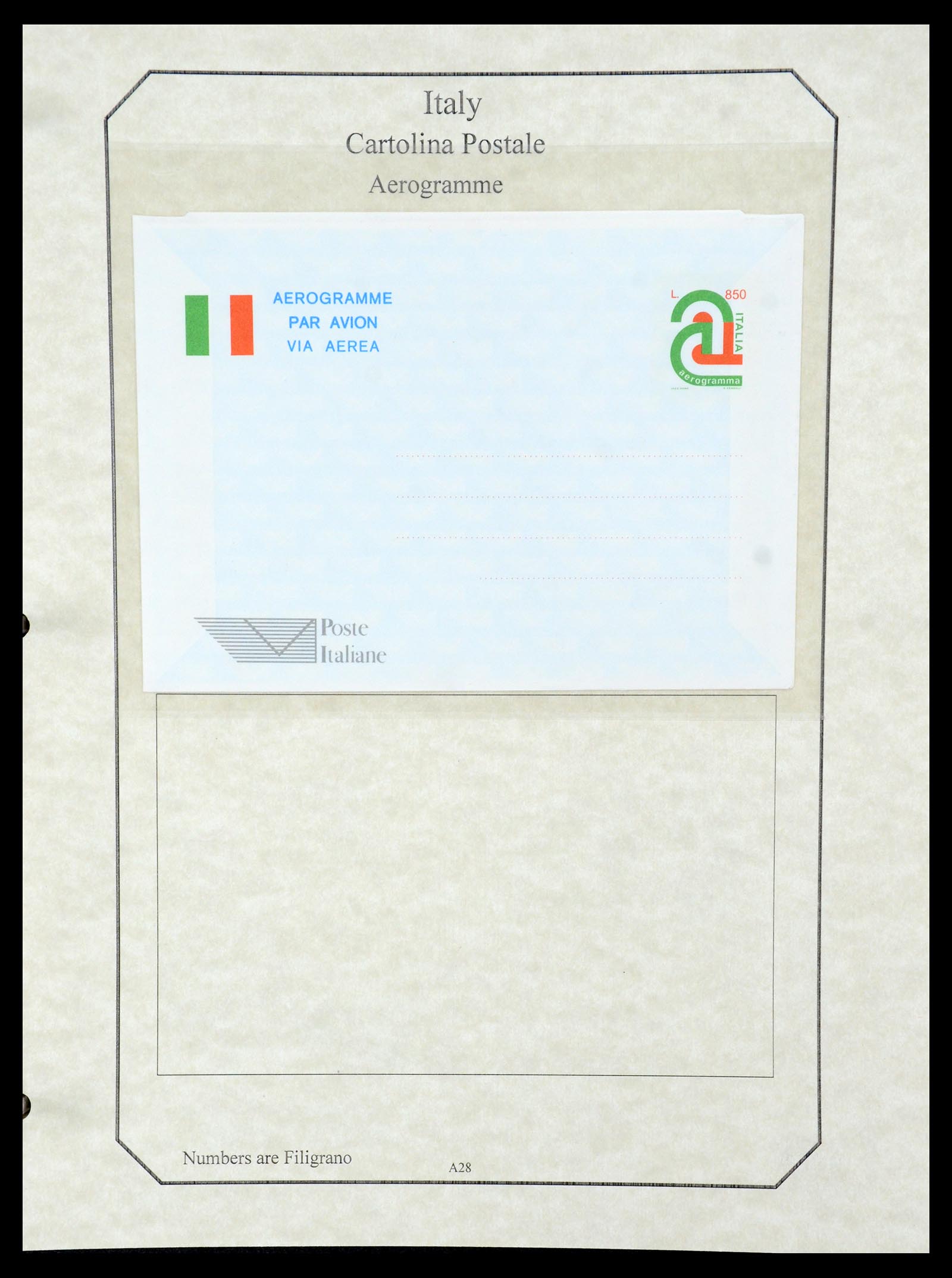 36166 077 - Postzegelverzameling 36166 Italië en gebieden brieven 1800-1980.